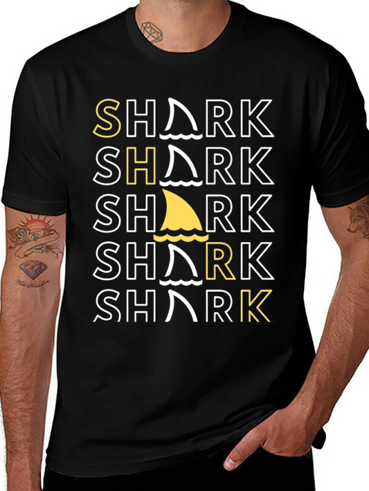 Shark Graphic Tee - Stylish Novelty T-Shirt