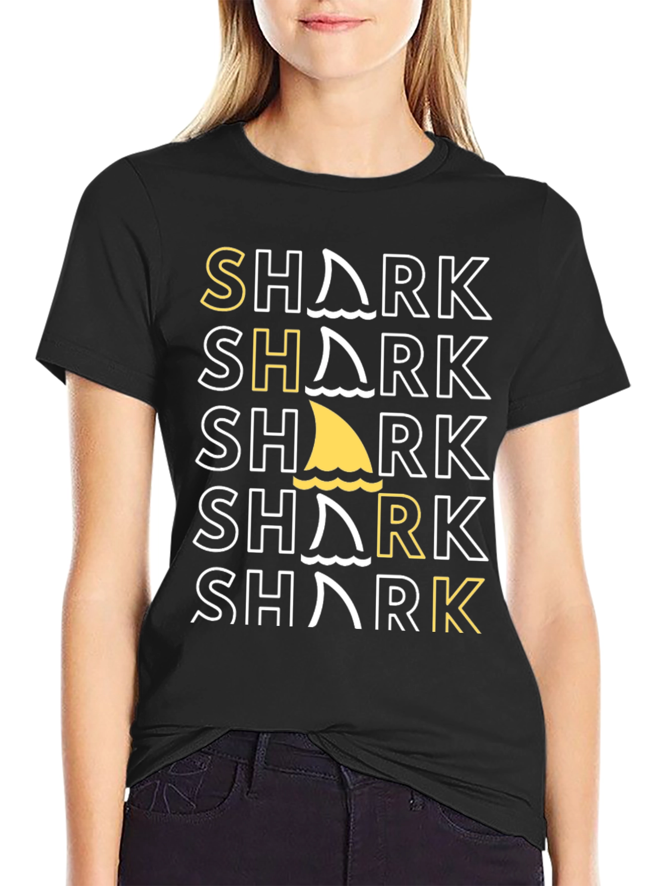 Shark Graphic Tee - Stylish Novelty T-Shirt