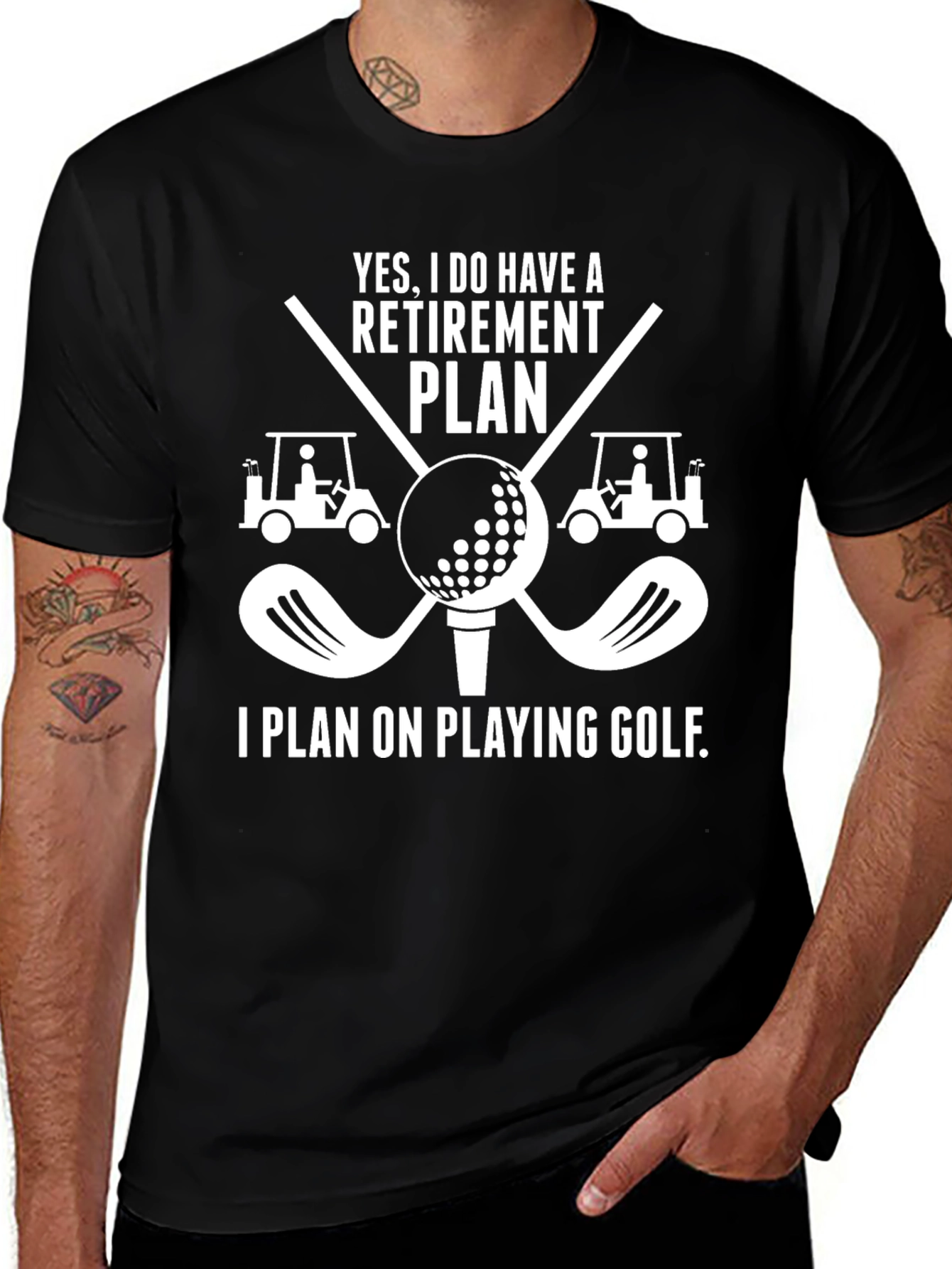Retirement Plan Golf T-Shirt