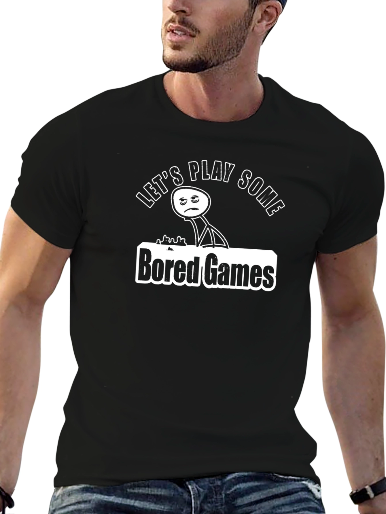 Bored Games Graphic T-Shirt - Playful Design