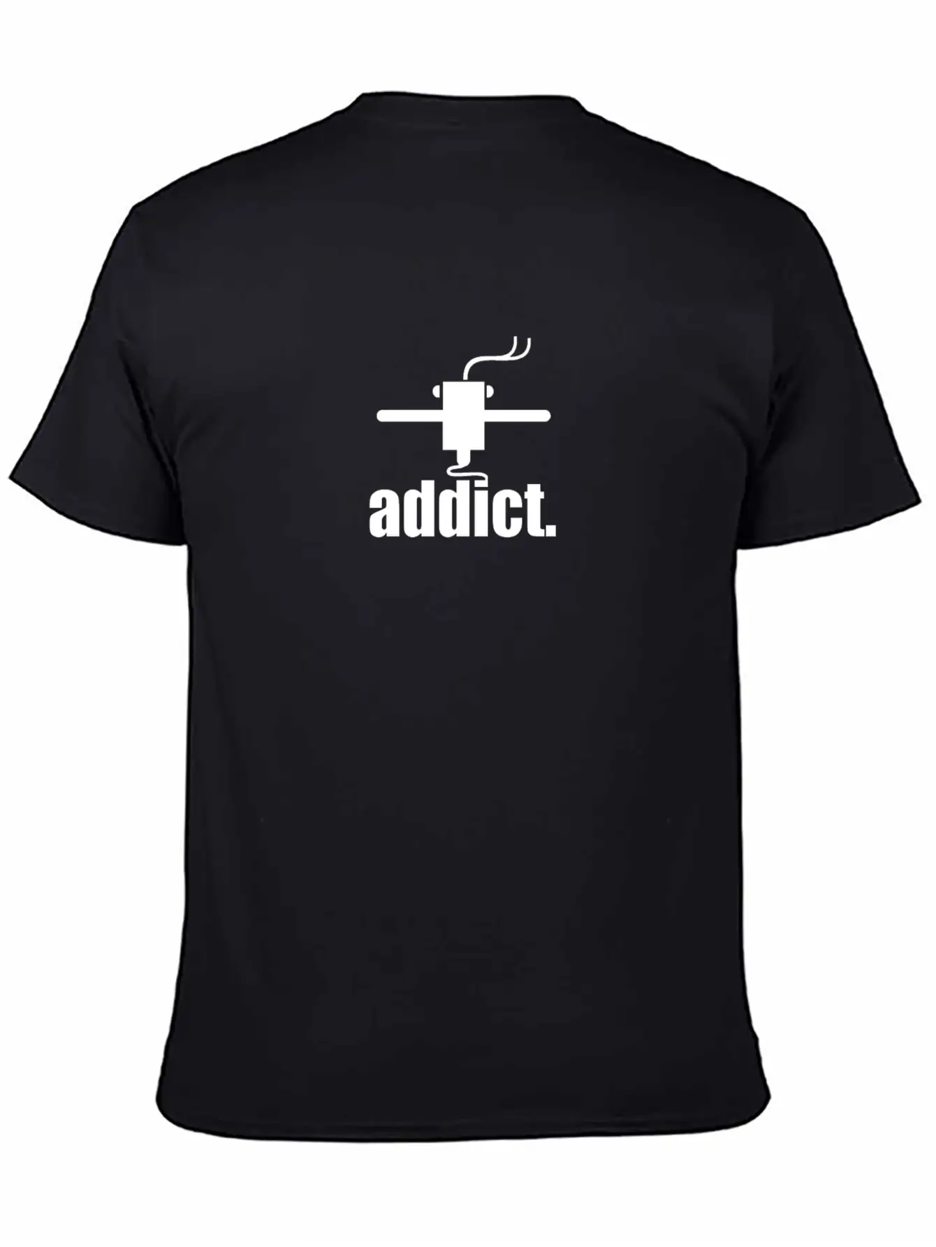 ADDICT. 3D-Print T-Shirt Lightweight Cotton T-Shirt – Daily Comfort Graphic Shirt