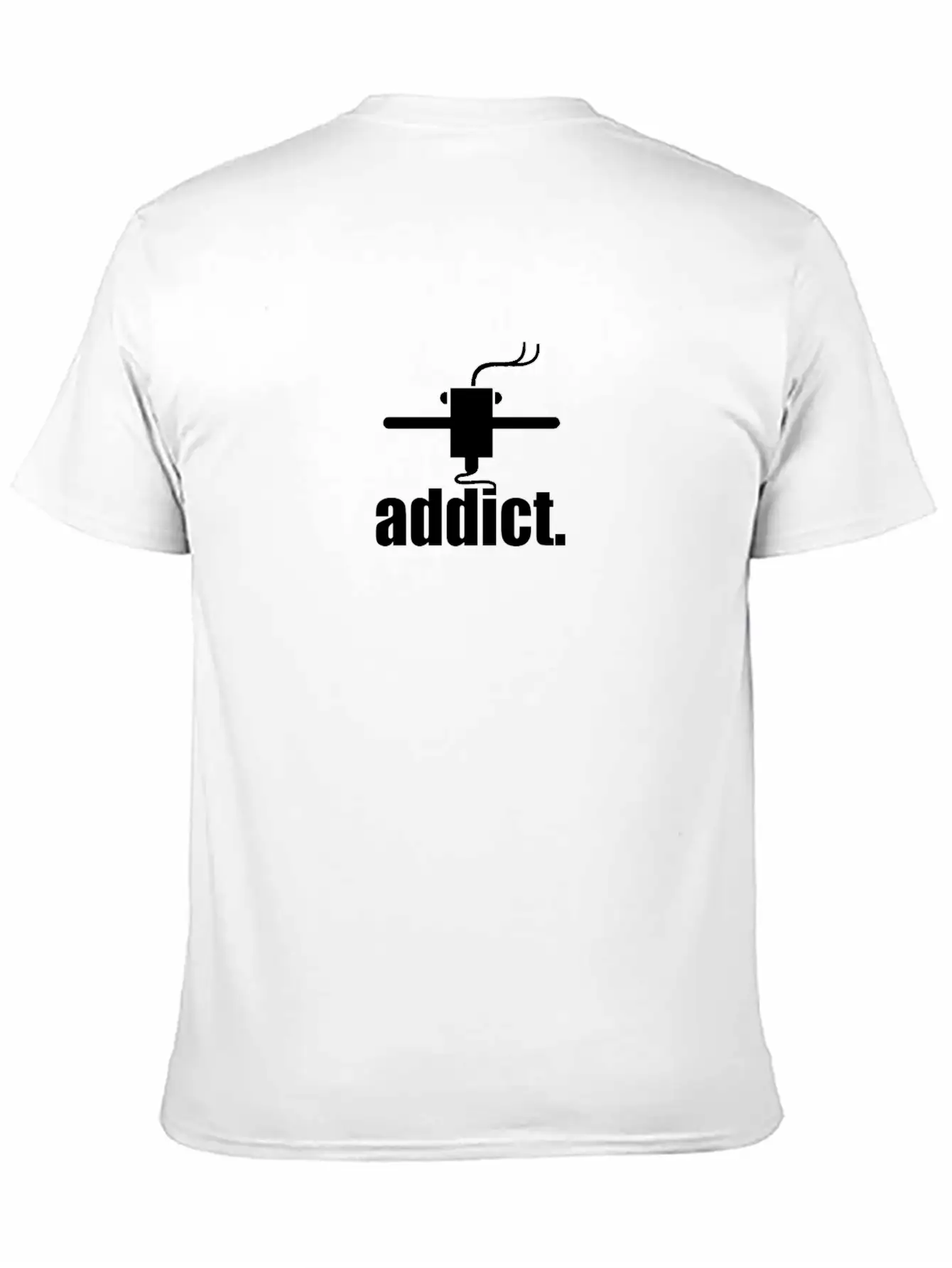 ADDICT. 3D-Print T-Shirt Lightweight Cotton T-Shirt – Daily Comfort Graphic Shirt