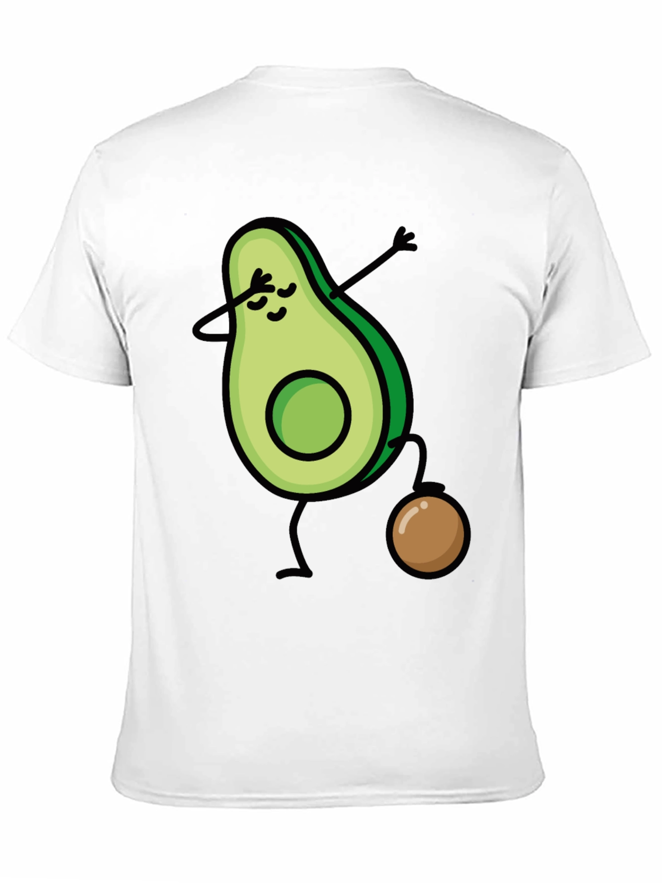 Avocado Dabbing Black T-Shirt - Fun & Trendy