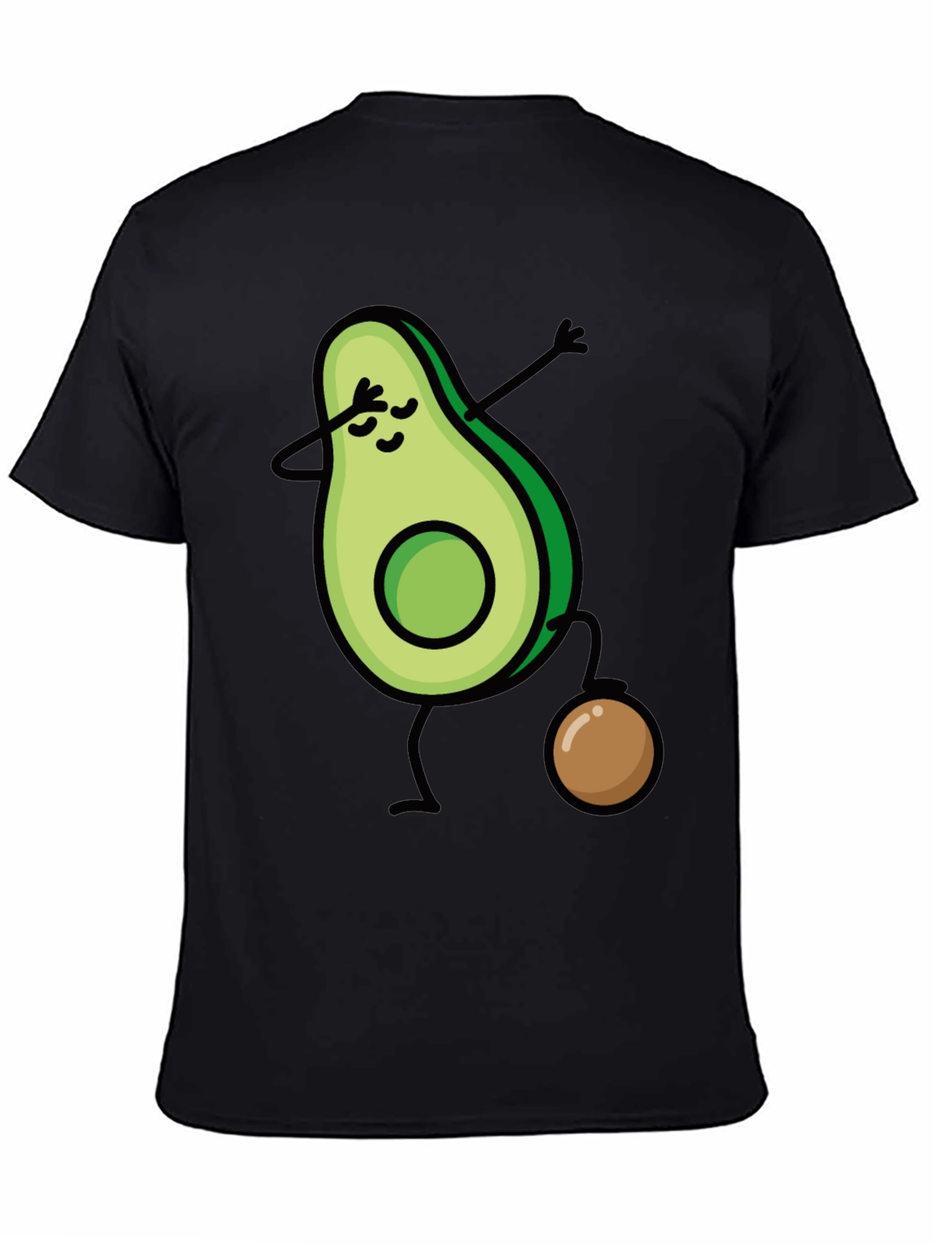 Avocado Dabbing Black T-Shirt - Fun & Trendy