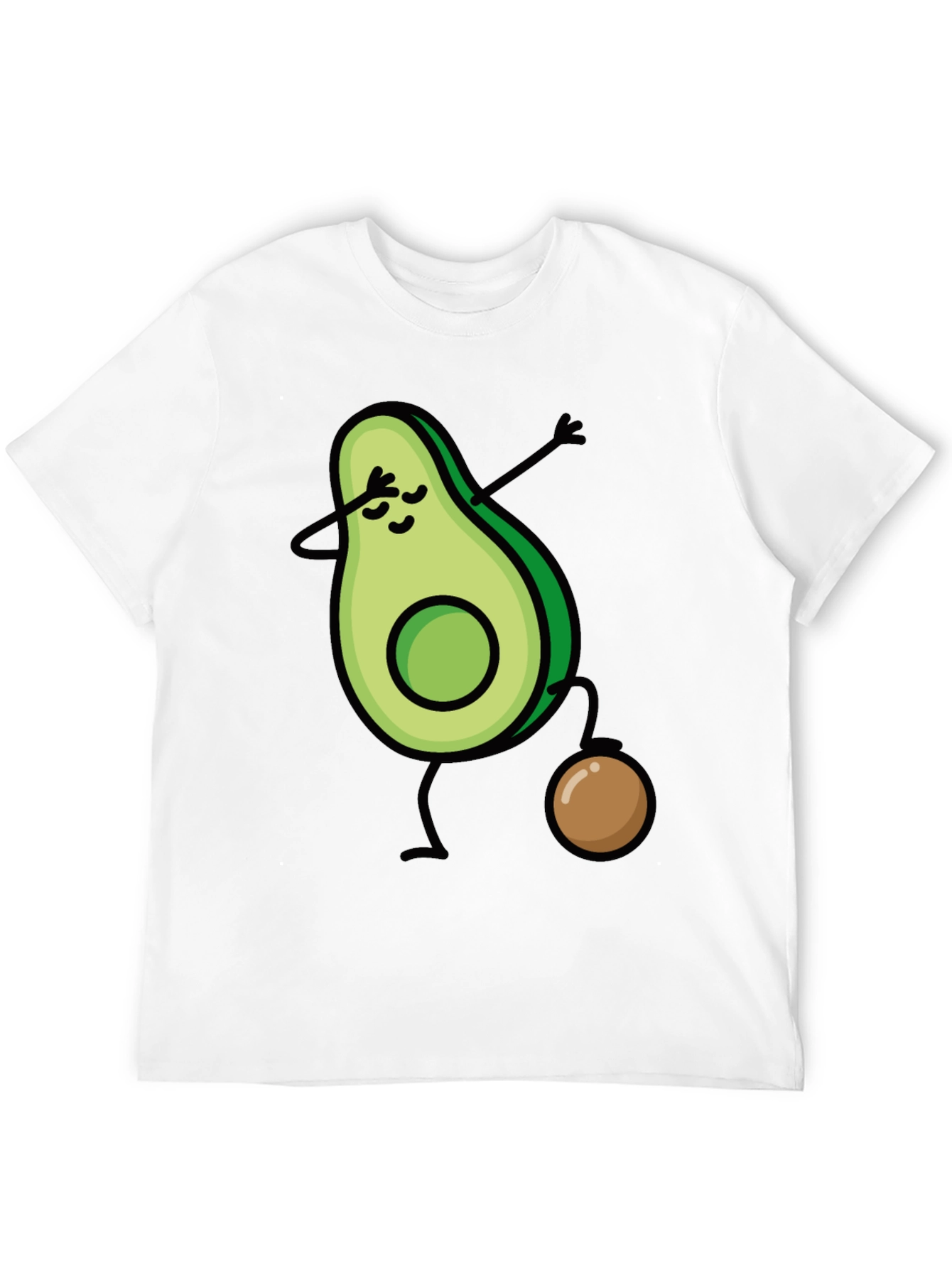 Avocado Dabbing Black T-Shirt - Fun & Trendy