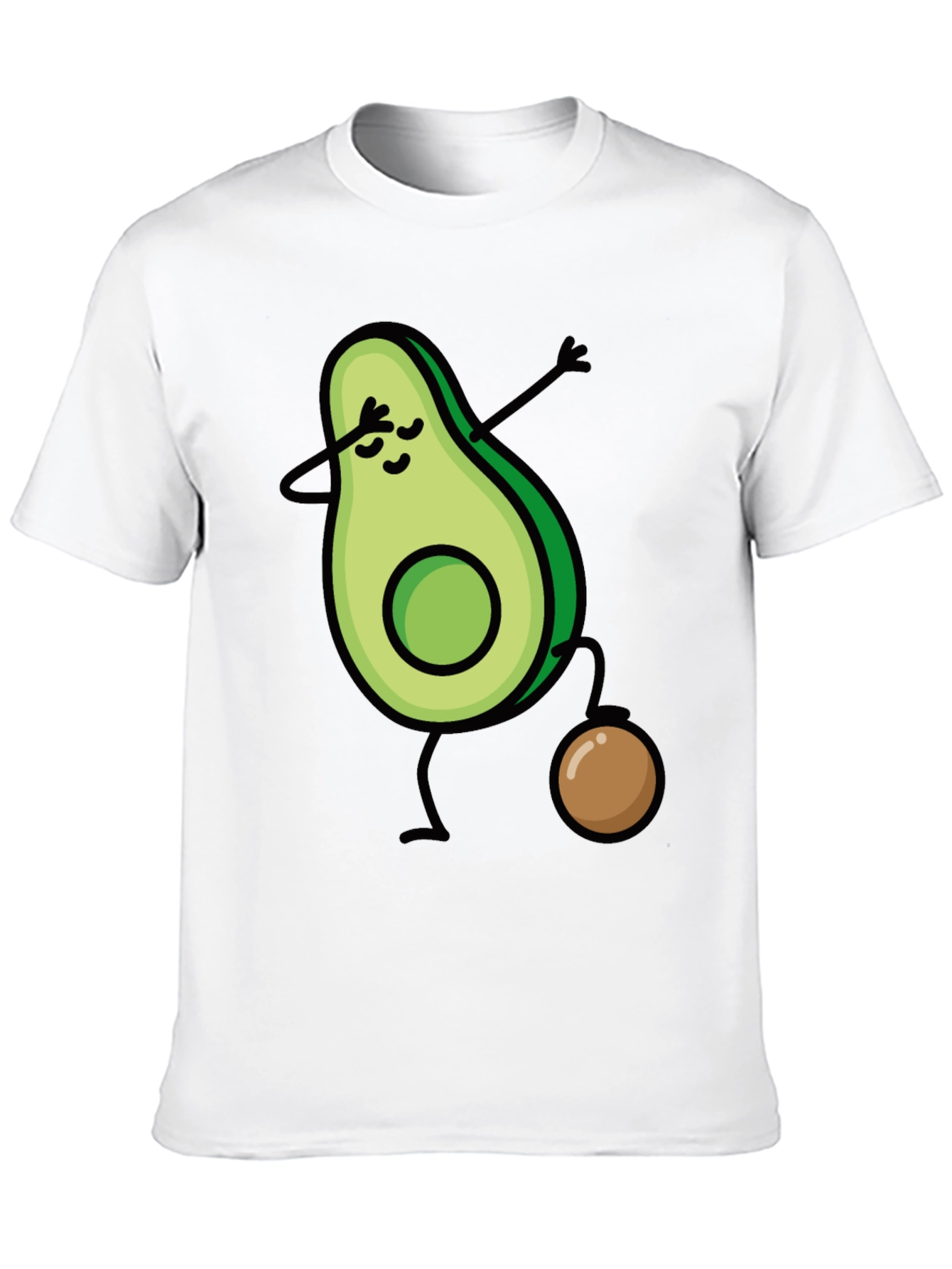 Avocado Dabbing Black T-Shirt - Fun & Trendy