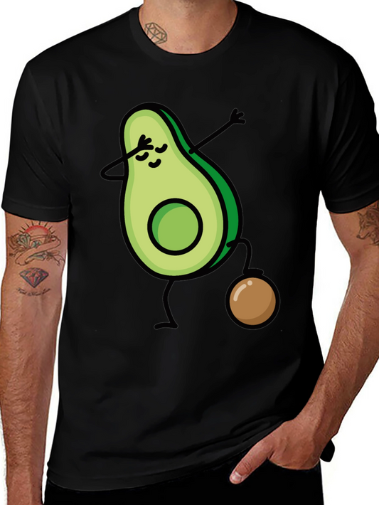 Avocado Dabbing Black T-Shirt - Fun & Trendy