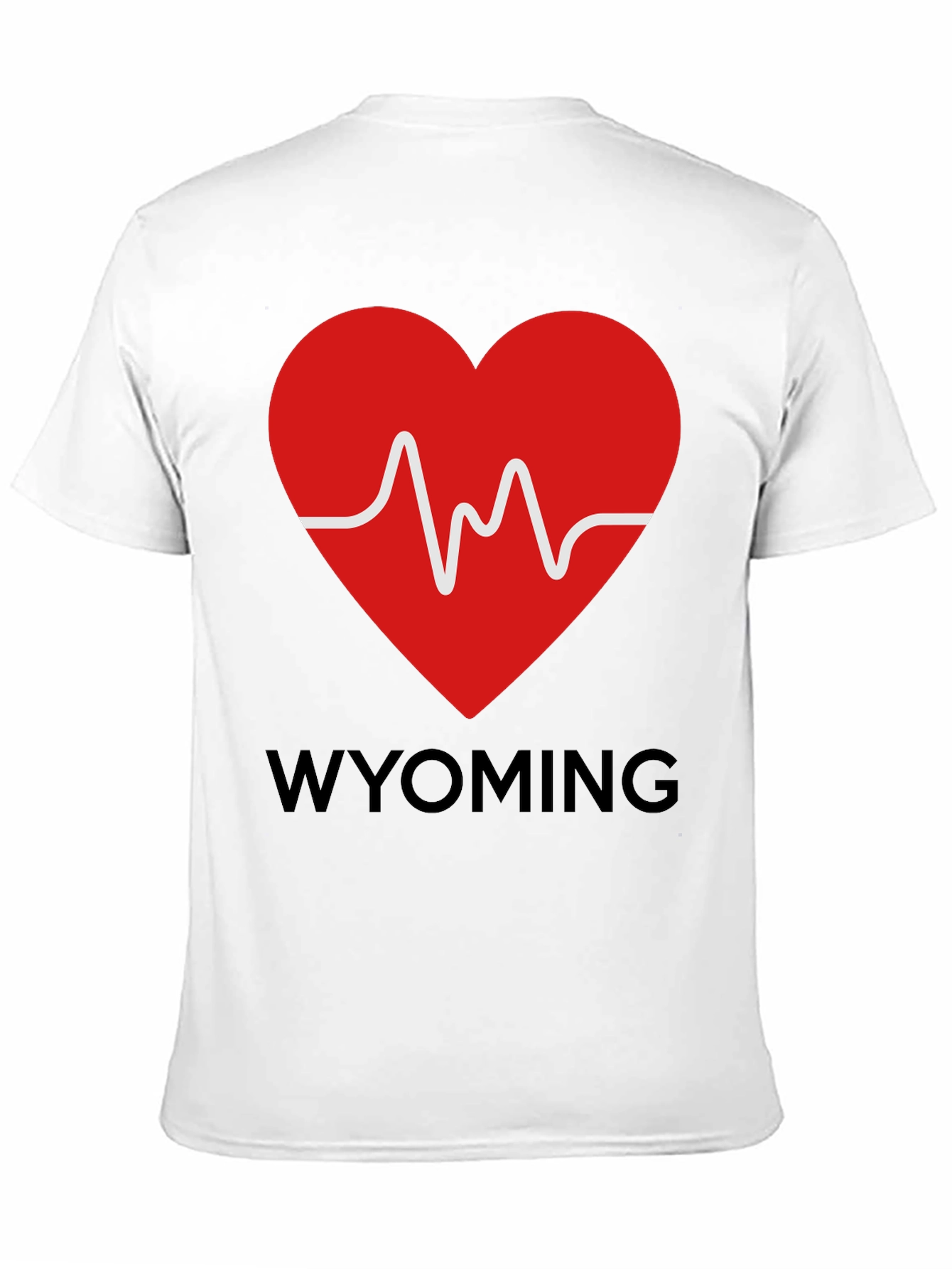 Wyoming Heartbeat Graphic T-Shirt - State Pride Tee