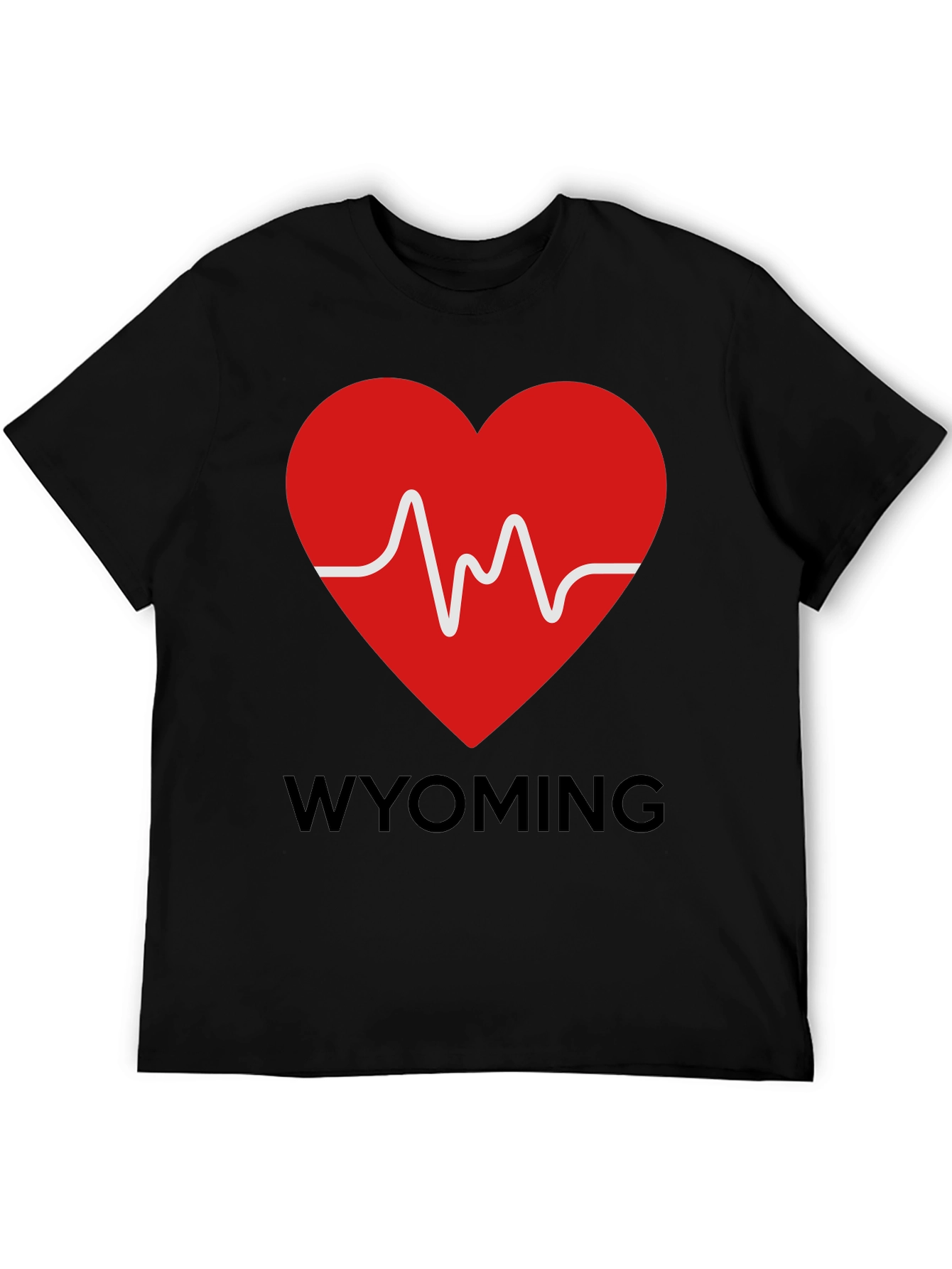 Wyoming Heartbeat Graphic T-Shirt - State Pride Tee
