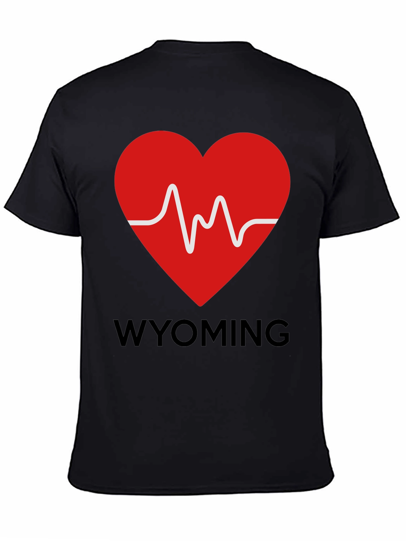 Wyoming Heartbeat Graphic T-Shirt - State Pride Tee