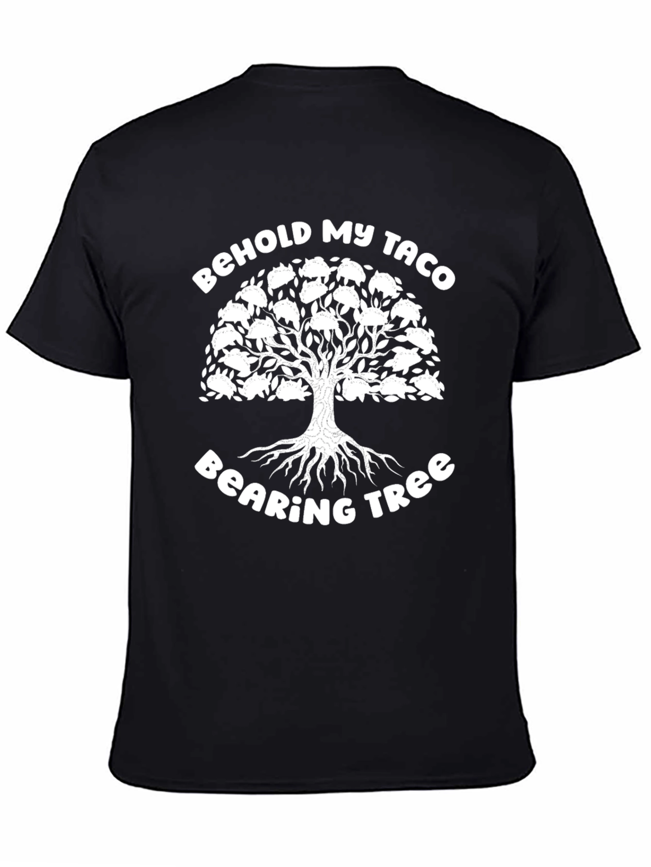 Taco Bearing Tree Black T-Shirt - Funny Foodie Tee