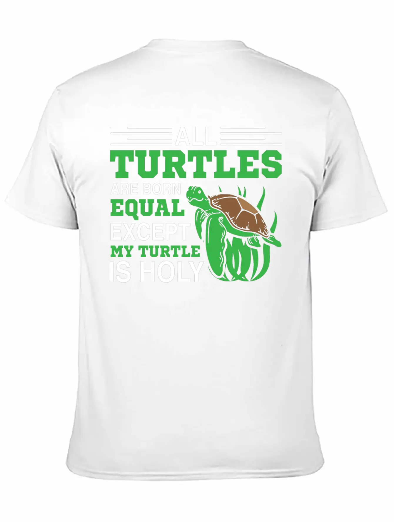 All Turtles Are Born Equal Lightweight Cotton T-Shirt – Daily Comfort Graphic Shirt