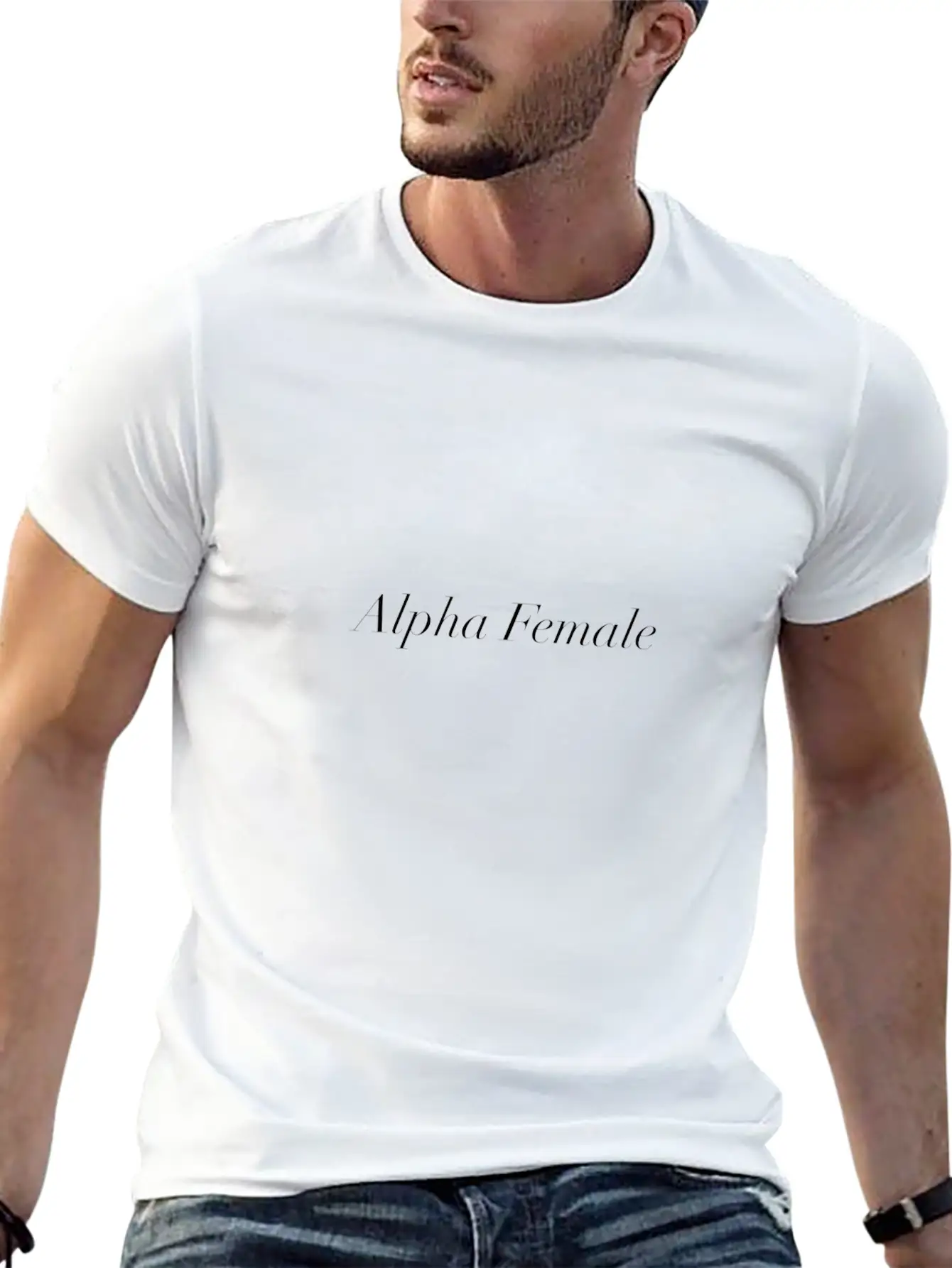 Alpha Female Lightweight Cotton T-Shirt – Daily Comfort Graphic Shirt