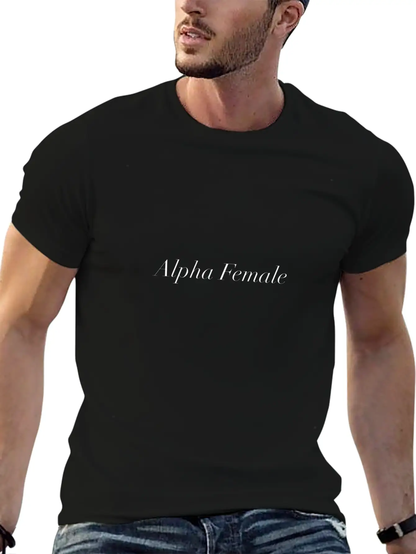 Alpha Female Lightweight Cotton T-Shirt – Daily Comfort Graphic Shirt
