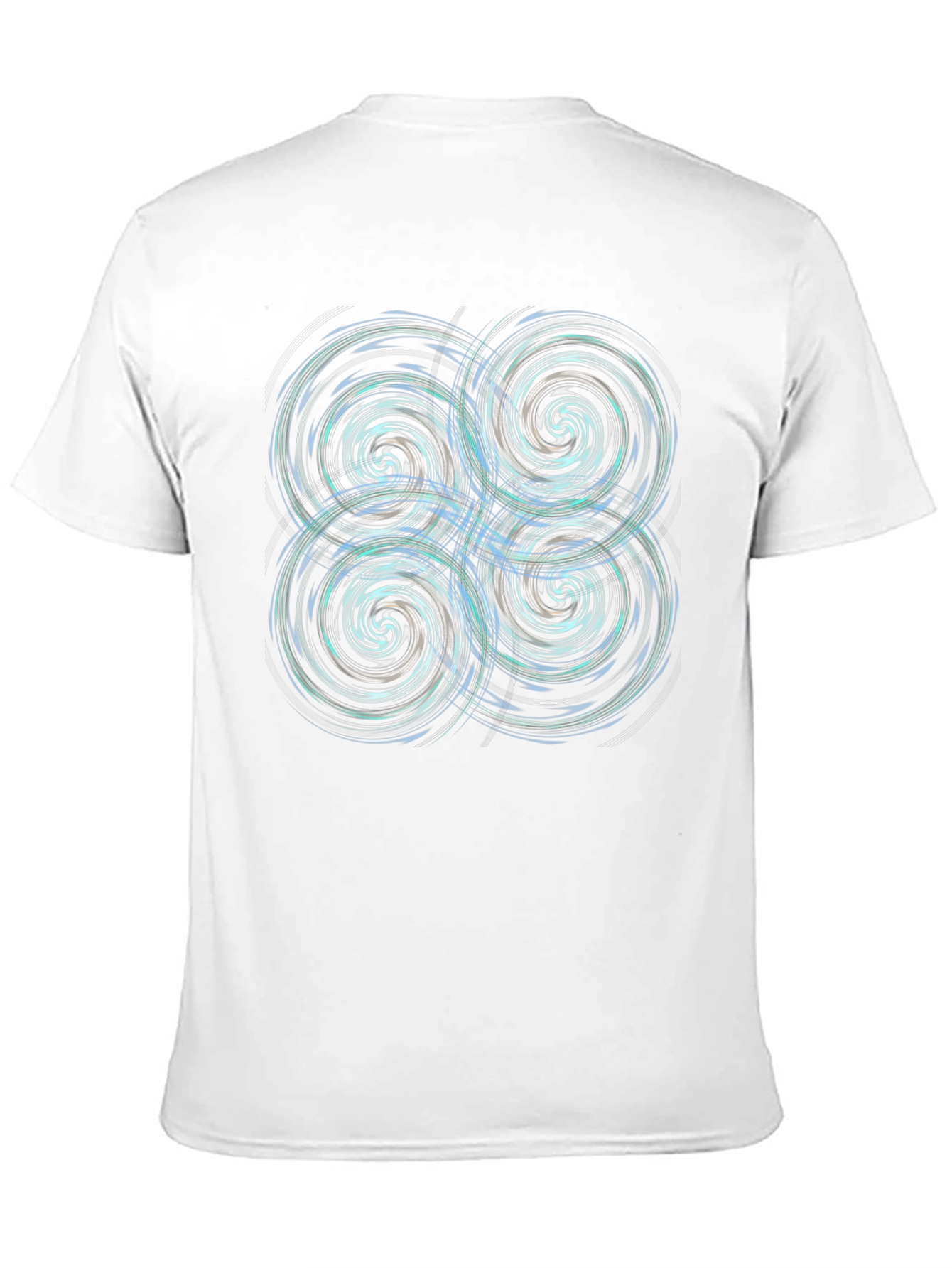 Whirlwind Vortex Graphic Tee - Black Cotton Blend