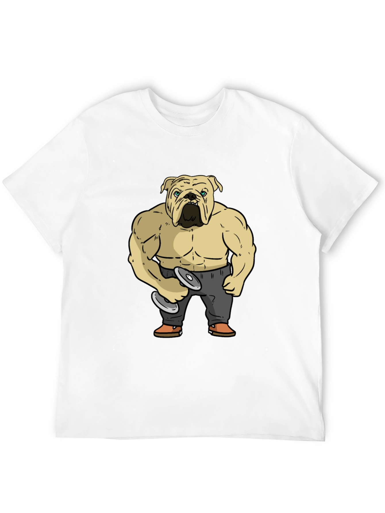 Bulldog Bodybuilder Graphic T-Shirt