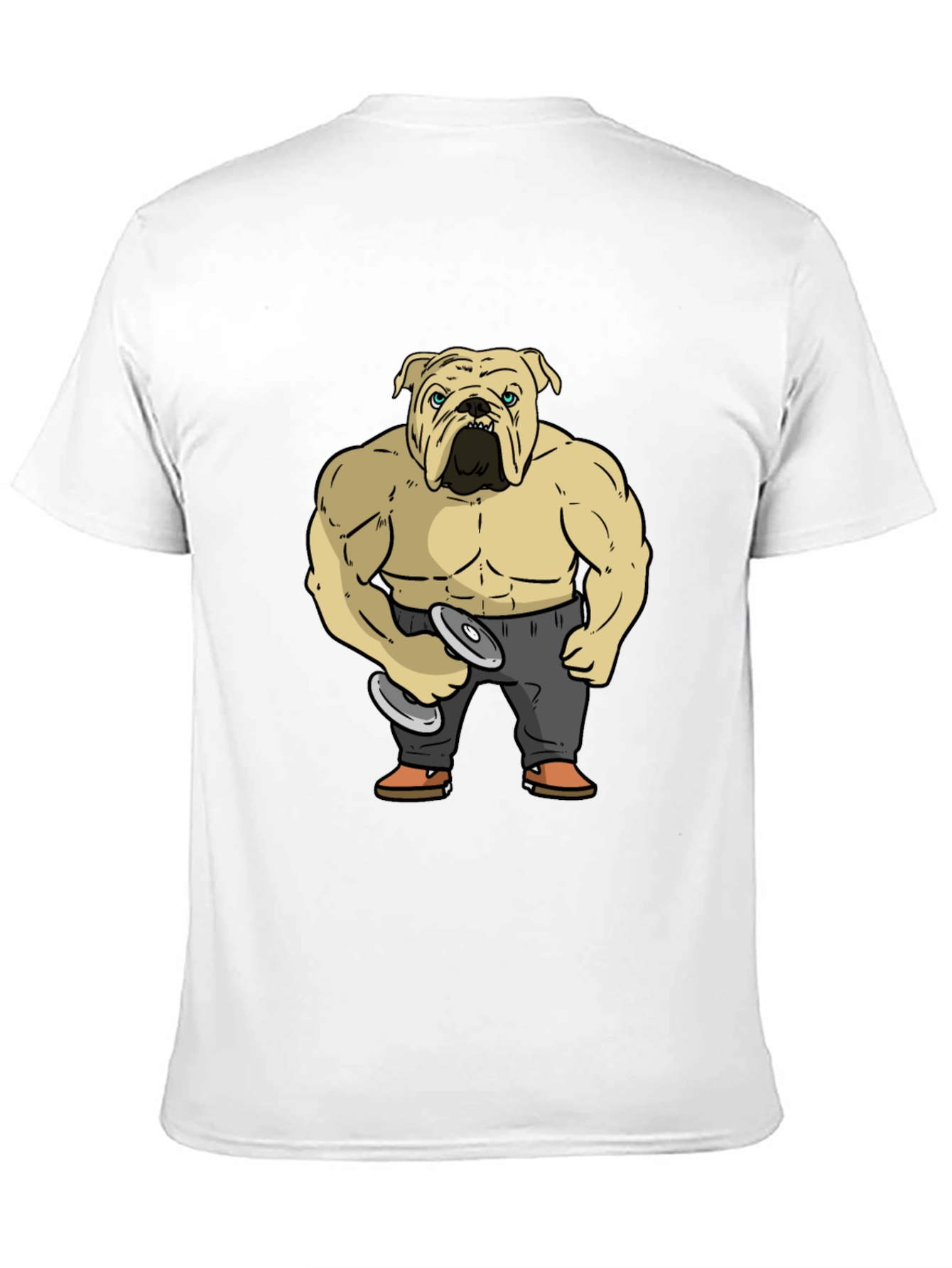 Bulldog Bodybuilder Graphic T-Shirt