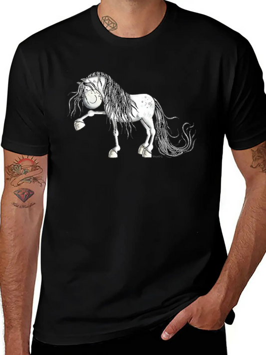 Andalusian Horse - Pura Raza - Horses - Gift Lightweight Cotton T-Shirt – Daily Comfort Graphic Shirt
