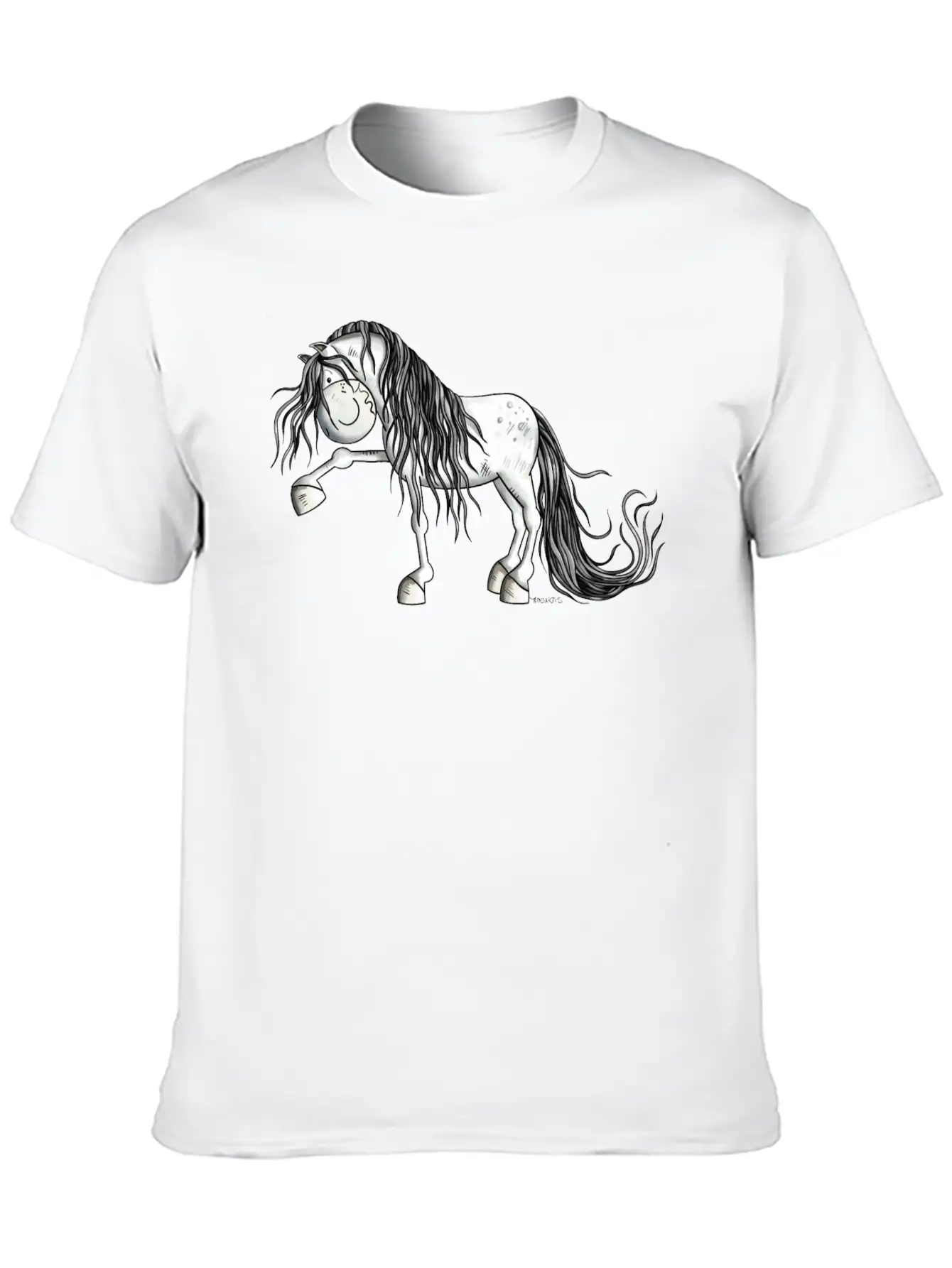 Andalusian Horse - Pura Raza - Horses - Gift Lightweight Cotton T-Shirt – Daily Comfort Graphic Shirt
