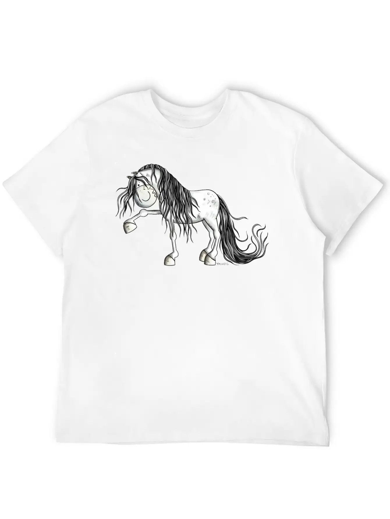 Andalusian Horse - Pura Raza - Horses - Gift Lightweight Cotton T-Shirt – Daily Comfort Graphic Shirt