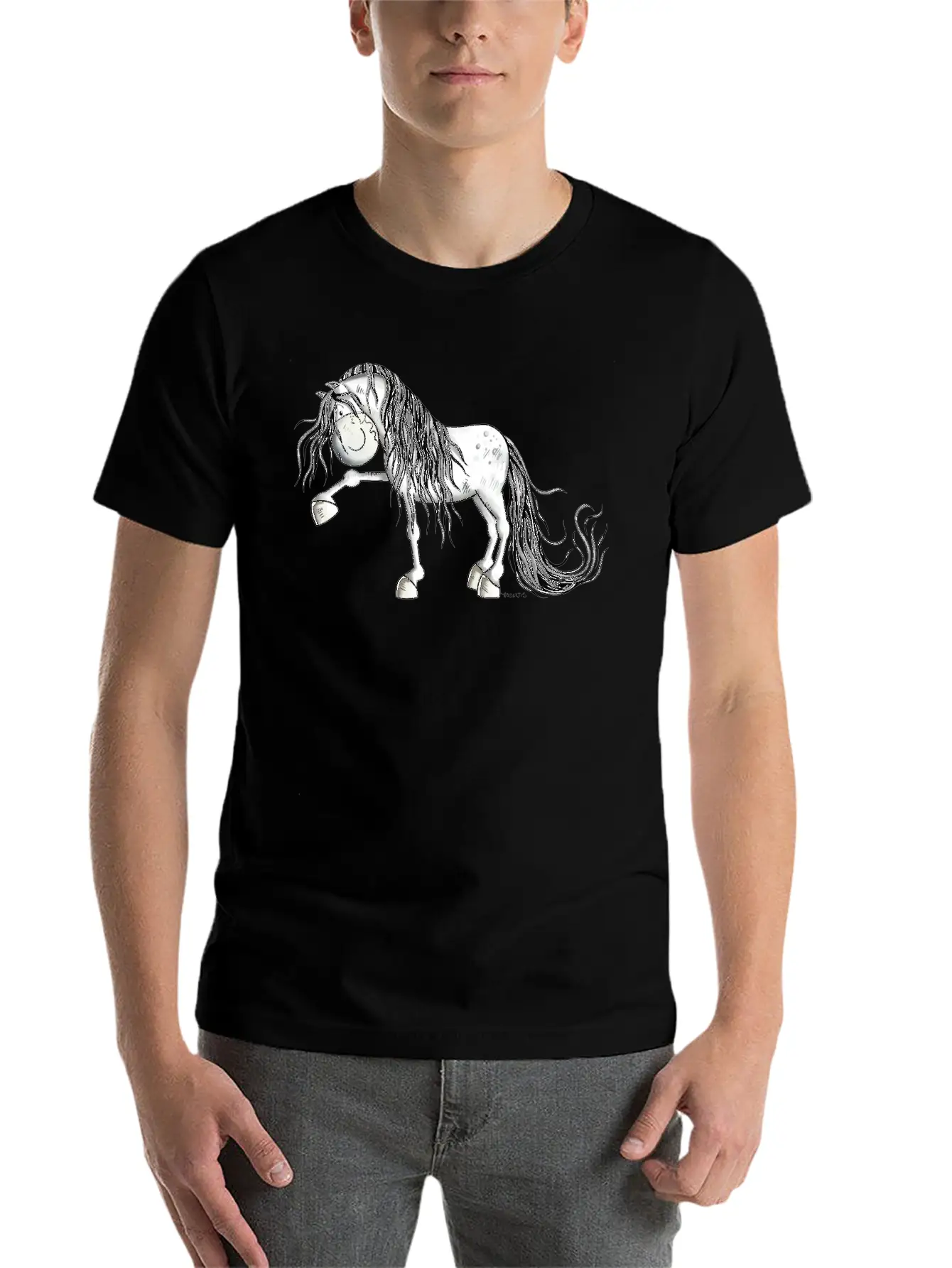 Andalusian Horse - Pura Raza - Horses - Gift Lightweight Cotton T-Shirt – Daily Comfort Graphic Shirt
