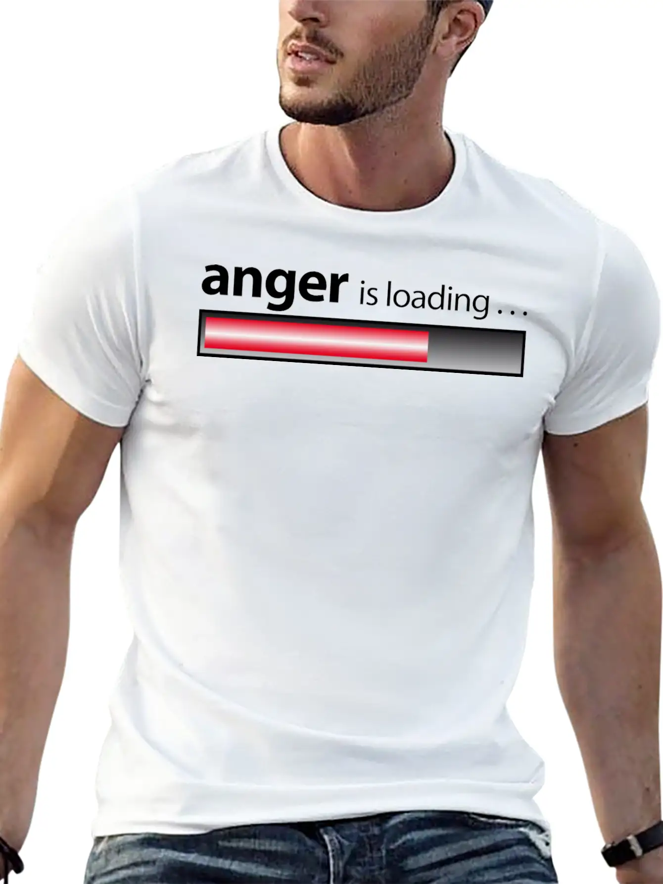 Anger Is Loading / Anger / Fury Lightweight Cotton T-Shirt – Daily Comfort Graphic Shirt