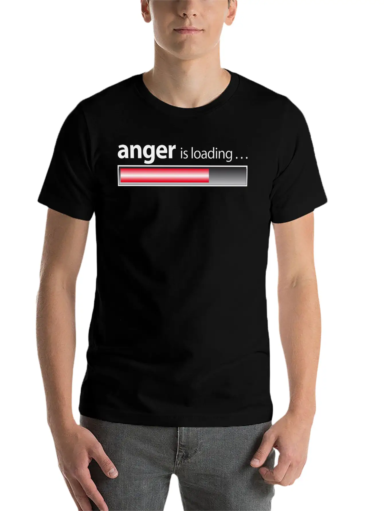 Anger Is Loading / Anger / Fury Lightweight Cotton T-Shirt – Daily Comfort Graphic Shirt