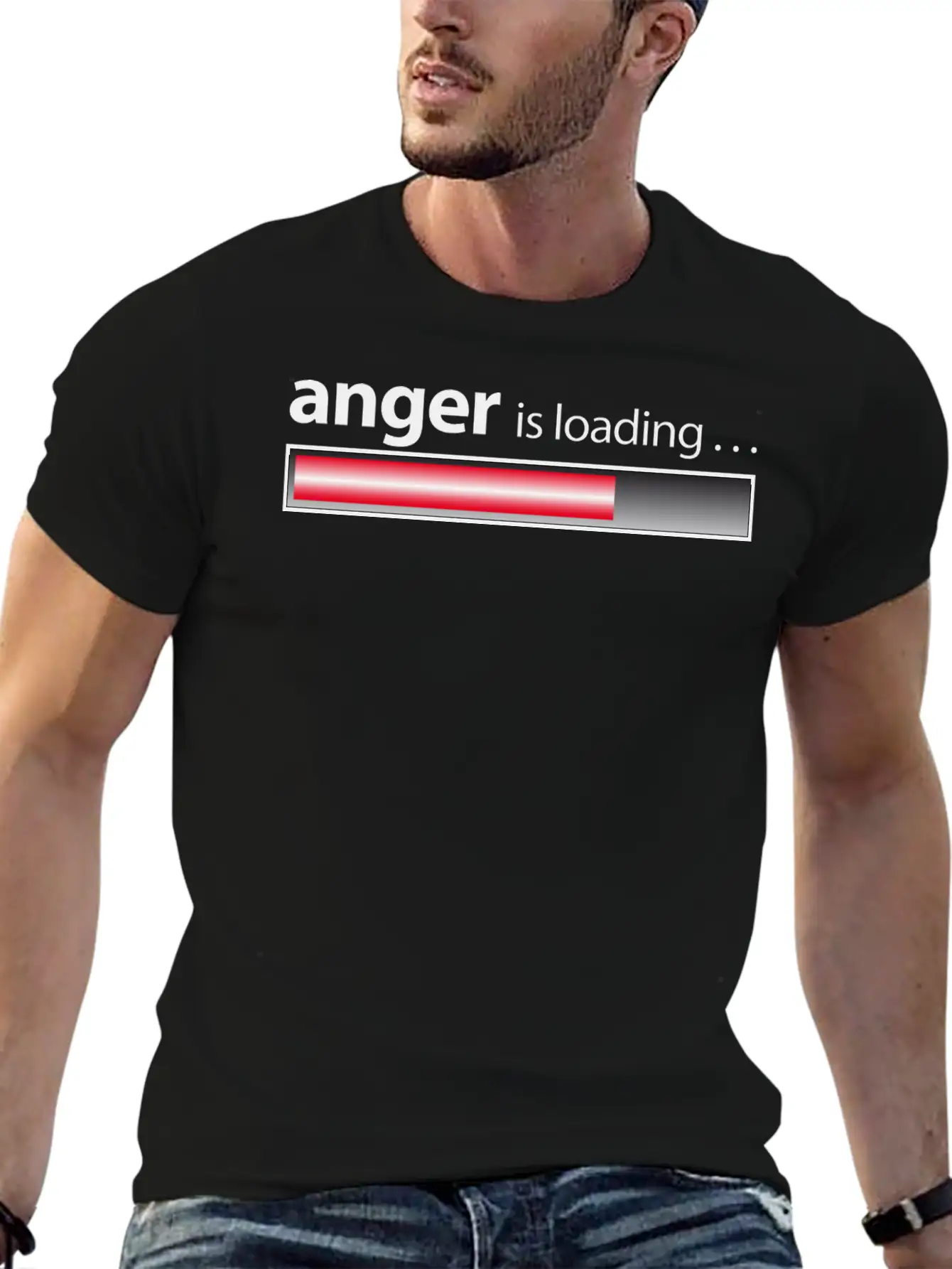 Anger Is Loading / Anger / Fury Lightweight Cotton T-Shirt – Daily Comfort Graphic Shirt