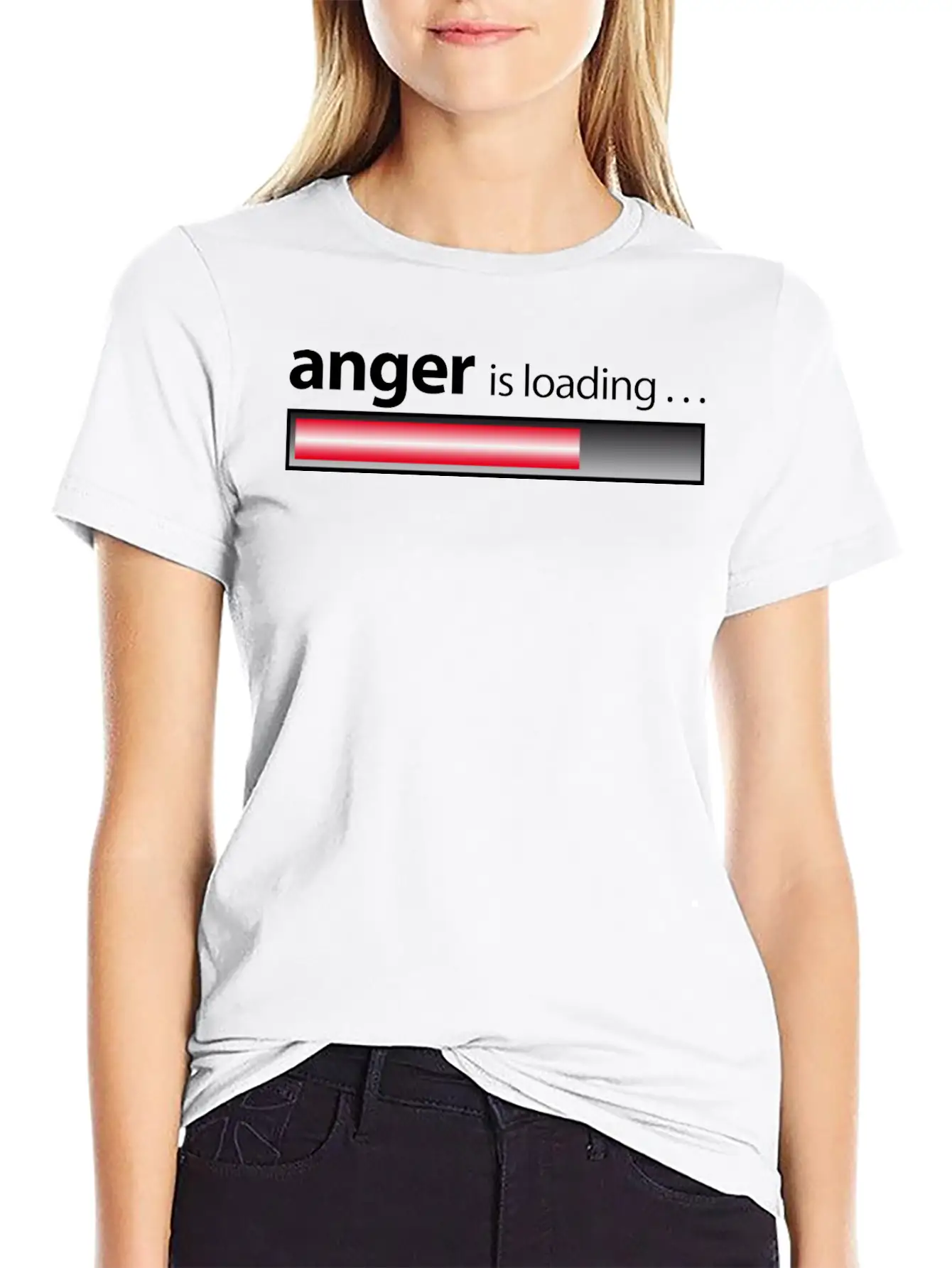 Anger Is Loading / Anger / Fury Lightweight Cotton T-Shirt – Daily Comfort Graphic Shirt