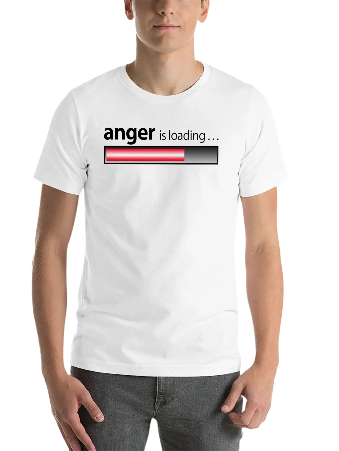 Anger Is Loading / Anger / Fury Lightweight Cotton T-Shirt – Daily Comfort Graphic Shirt