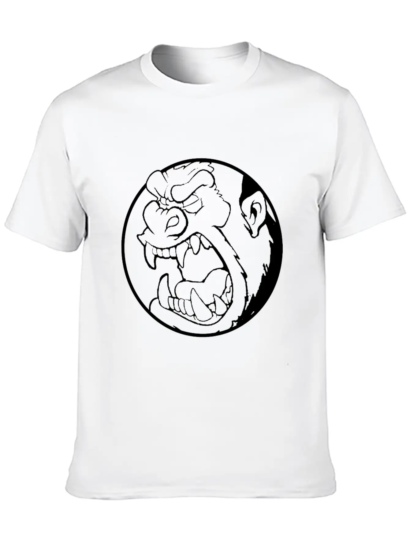 Angry Gorilla - Mad Monkey - Gorilla Lightweight Cotton T-Shirt – Daily Comfort Graphic Shirt
