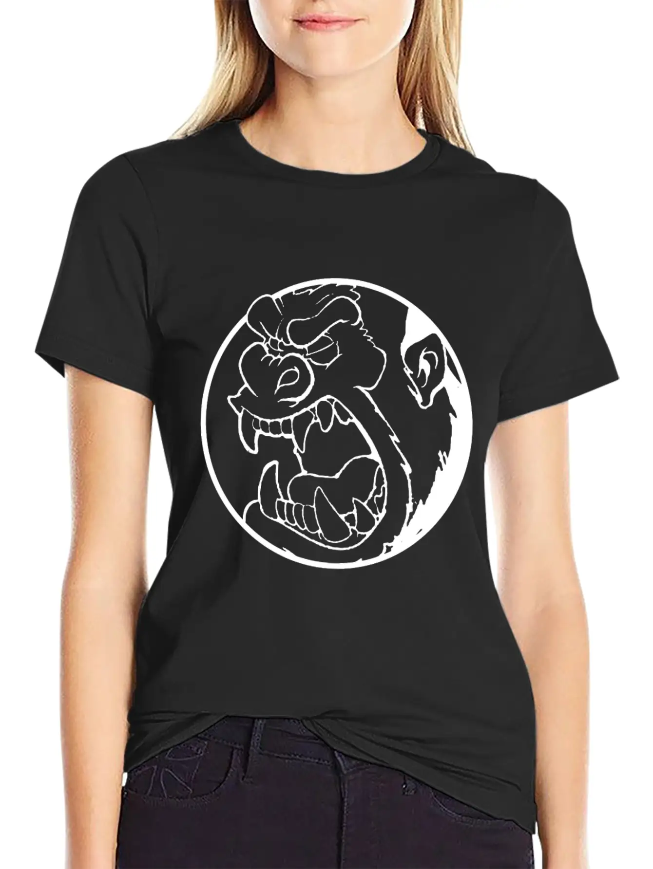 Angry Gorilla - Mad Monkey - Gorilla Lightweight Cotton T-Shirt – Daily Comfort Graphic Shirt