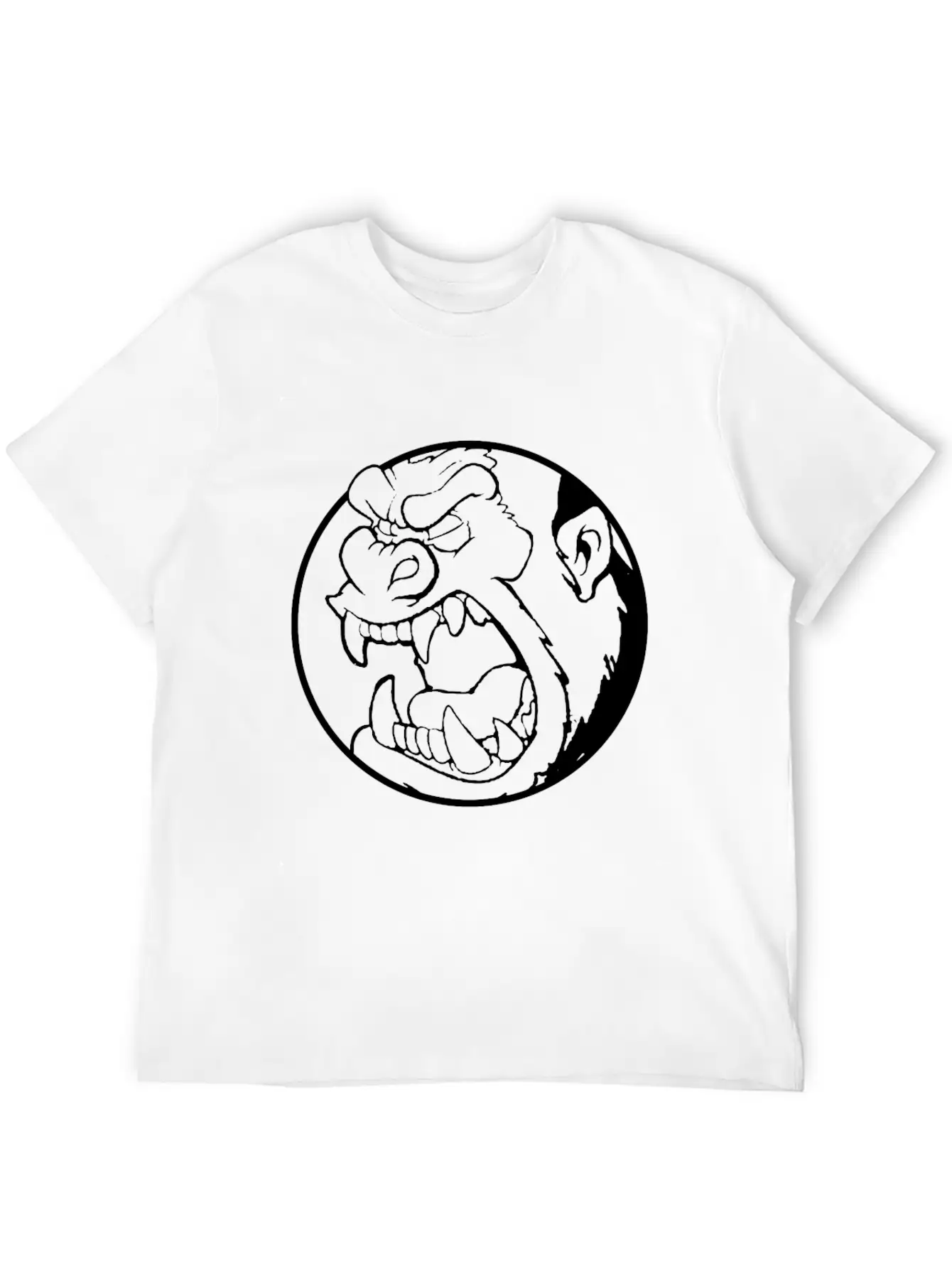 Angry Gorilla - Mad Monkey - Gorilla Lightweight Cotton T-Shirt – Daily Comfort Graphic Shirt
