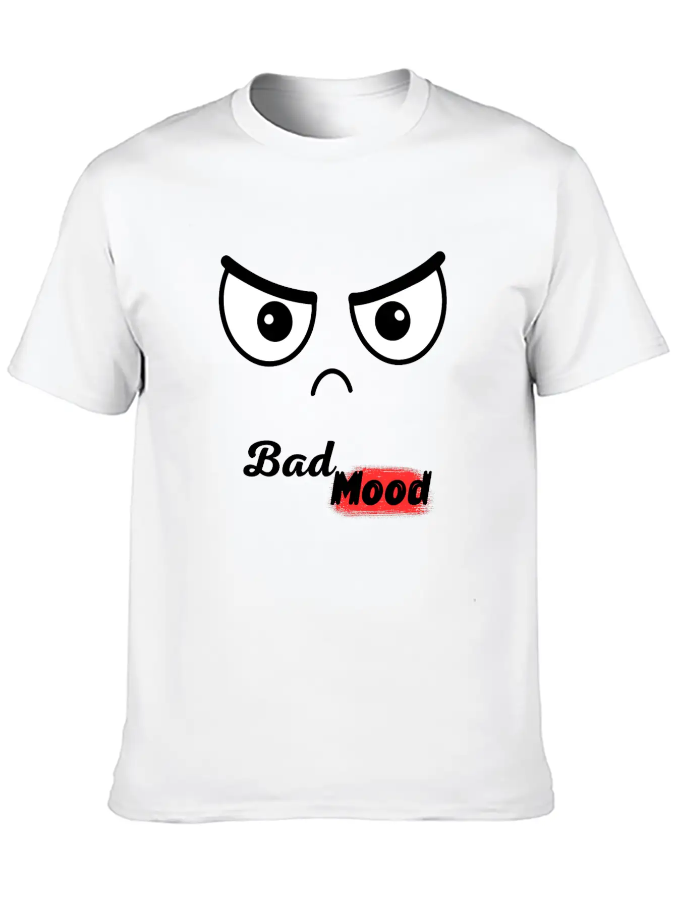 Angry Lightweight Cotton T-Shirt – Daily Comfort Graphic Shirt