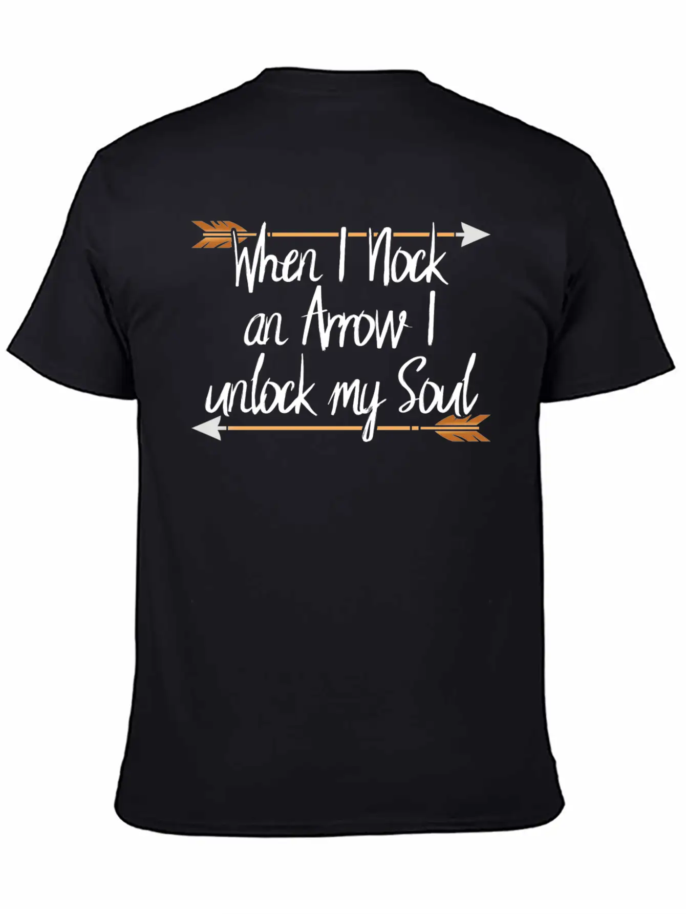 Archery When I Nock An Arrow I Unlock My Soul Lightweight Cotton T-Shirt – Daily Comfort Graphic Shirt