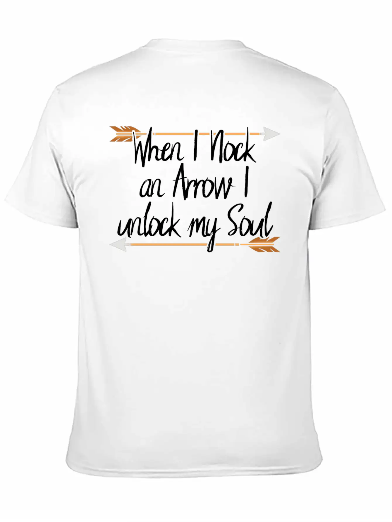 Archery When I Nock An Arrow I Unlock My Soul Lightweight Cotton T-Shirt – Daily Comfort Graphic Shirt