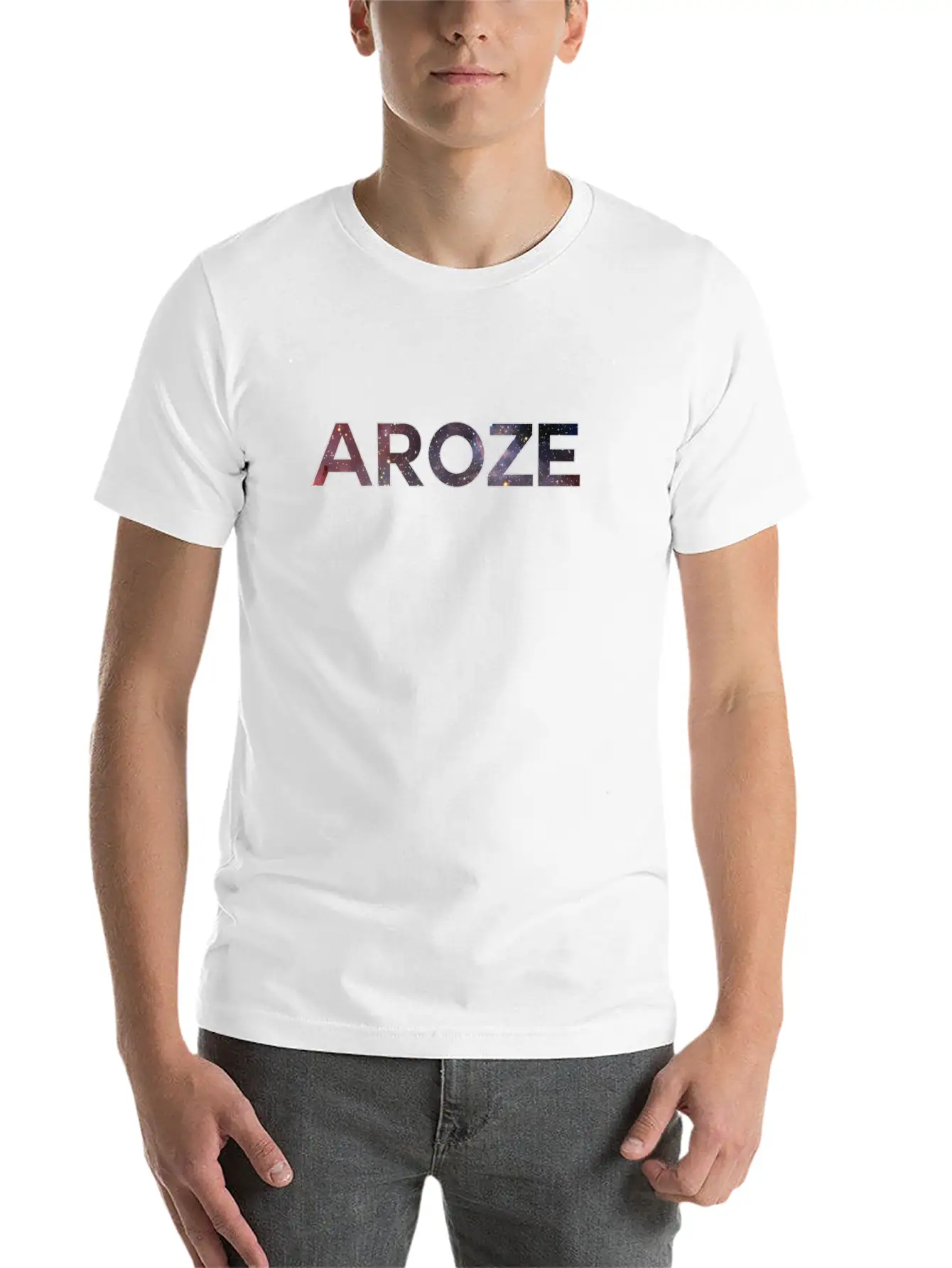 Aroze "Galaxy" Edition Lightweight Cotton T-Shirt – Daily Comfort Graphic Shirt