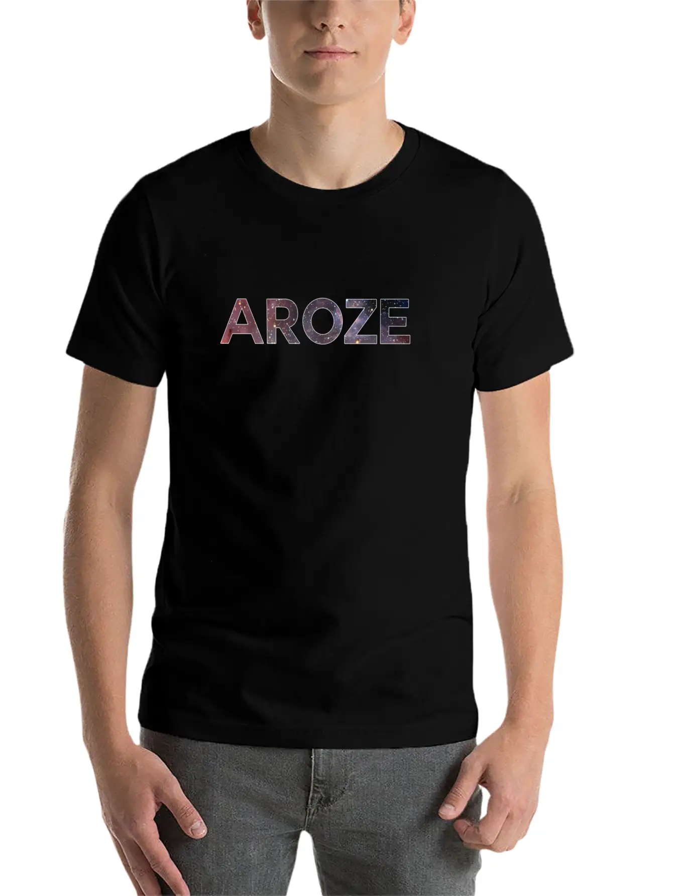 Aroze "Galaxy" Edition Lightweight Cotton T-Shirt – Daily Comfort Graphic Shirt