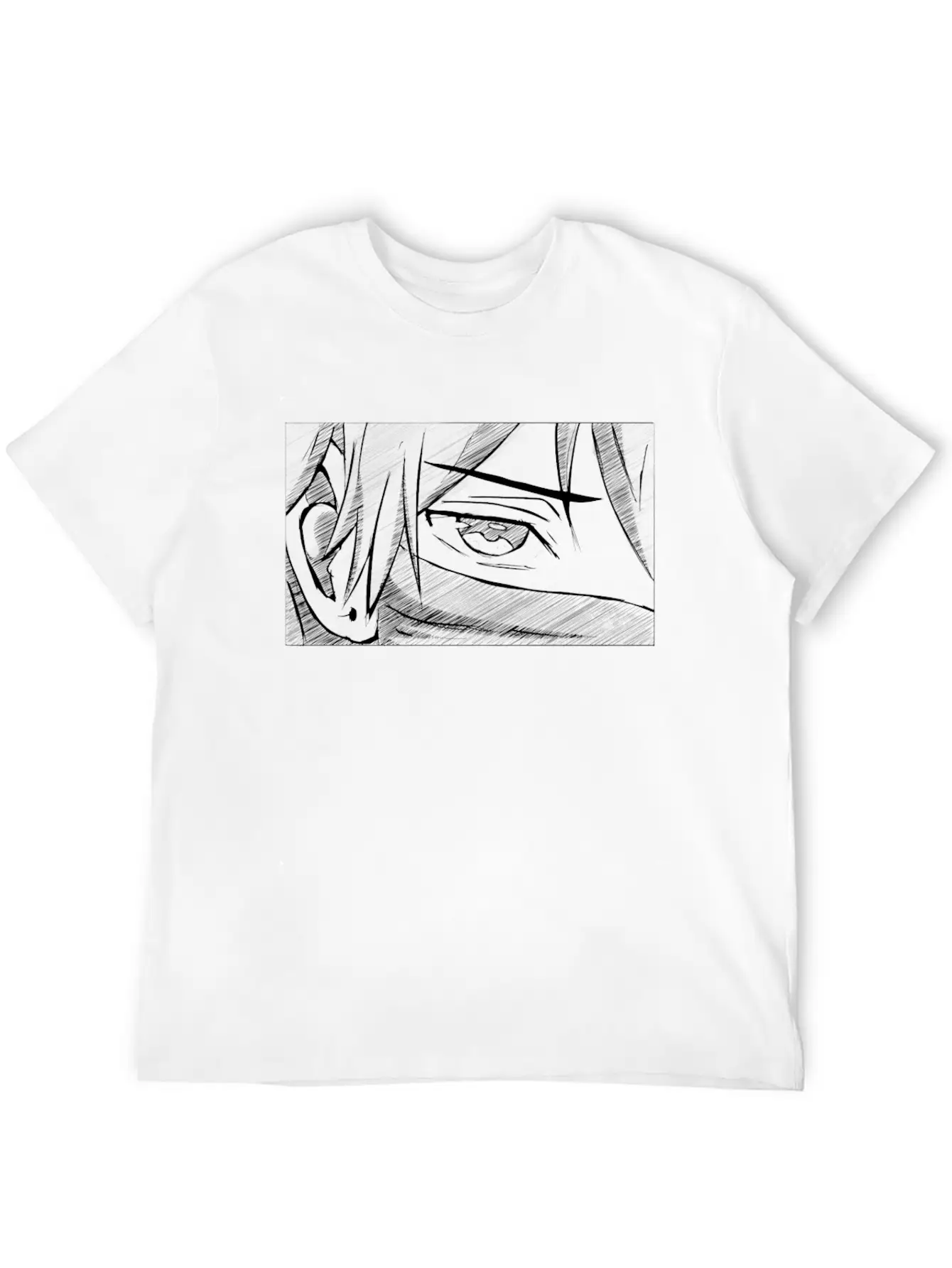 Art Academia Aesthetic Japanese Anime Boy Eye Lightweight Cotton T-Shirt – Daily Comfort Graphic Shirt