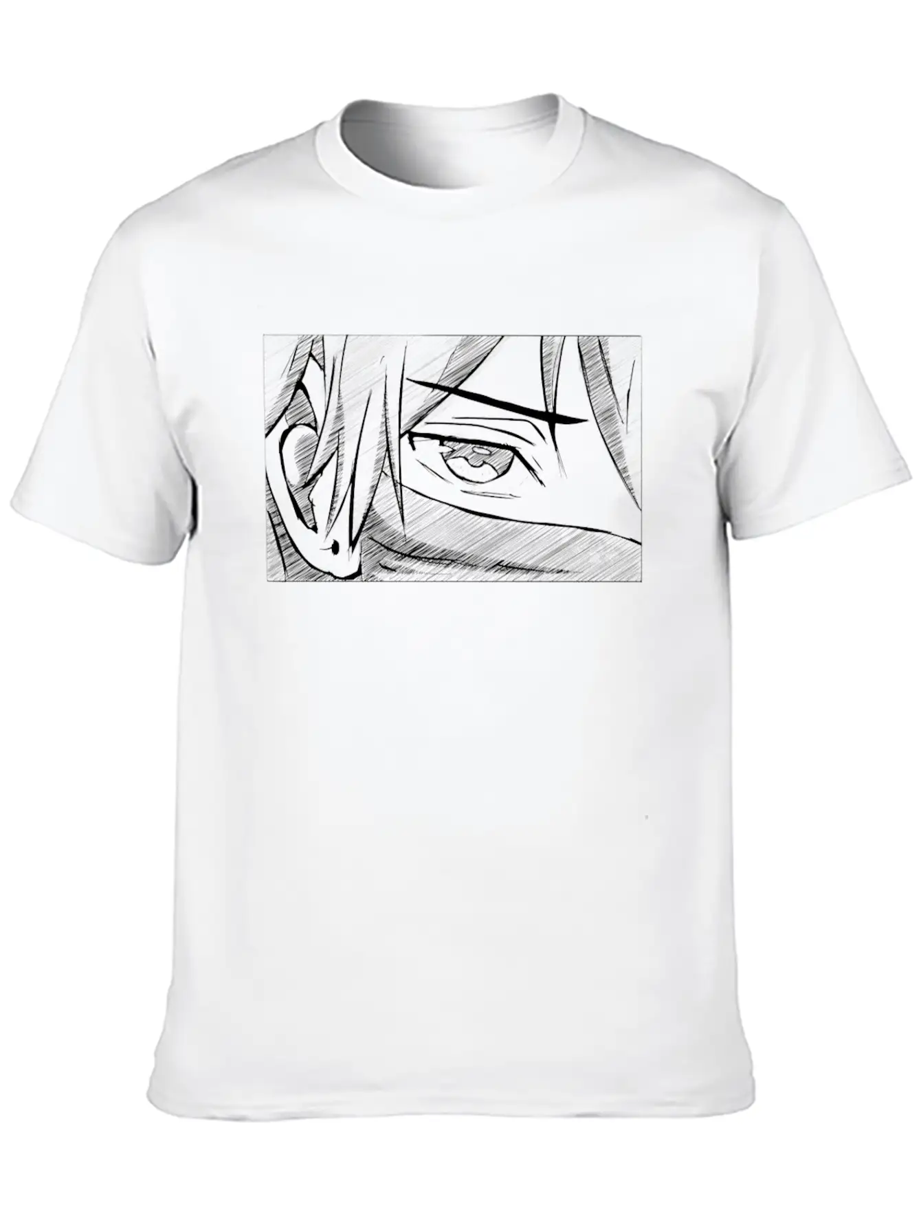 Art Academia Aesthetic Japanese Anime Boy Eye Lightweight Cotton T-Shirt – Daily Comfort Graphic Shirt