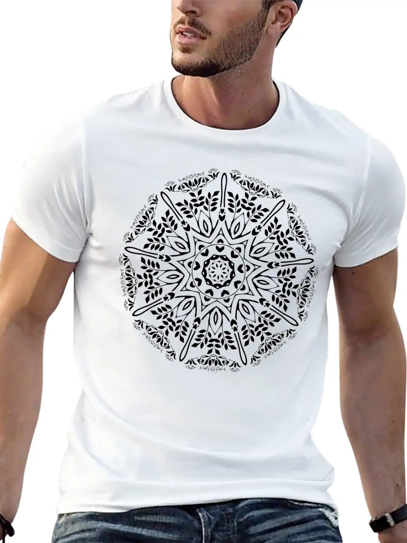 Art Nouveau Design 11 Lightweight Cotton T-Shirt – Daily Comfort Graphic Shirt
