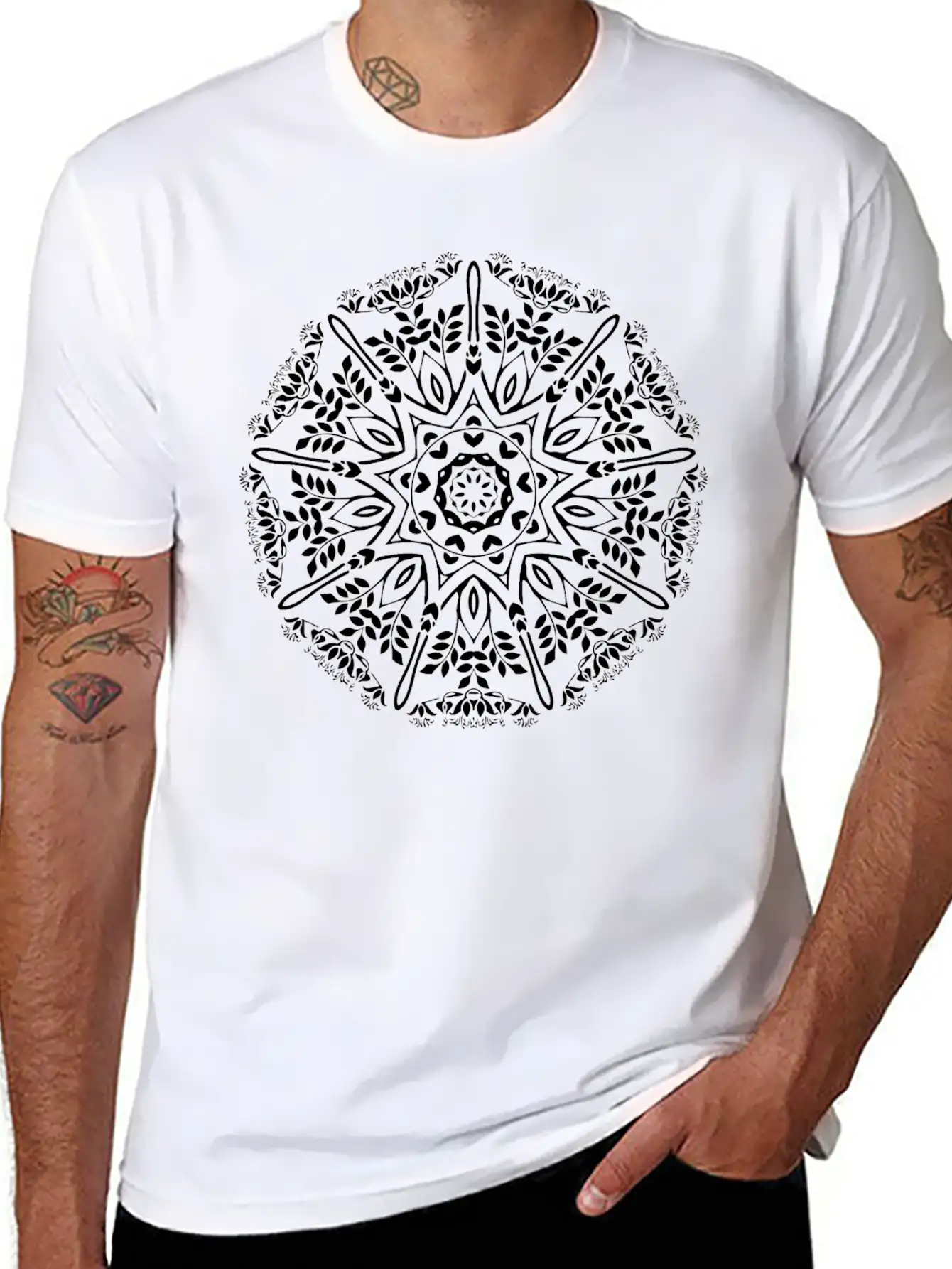 Art Nouveau Design 11 Lightweight Cotton T-Shirt – Daily Comfort Graphic Shirt