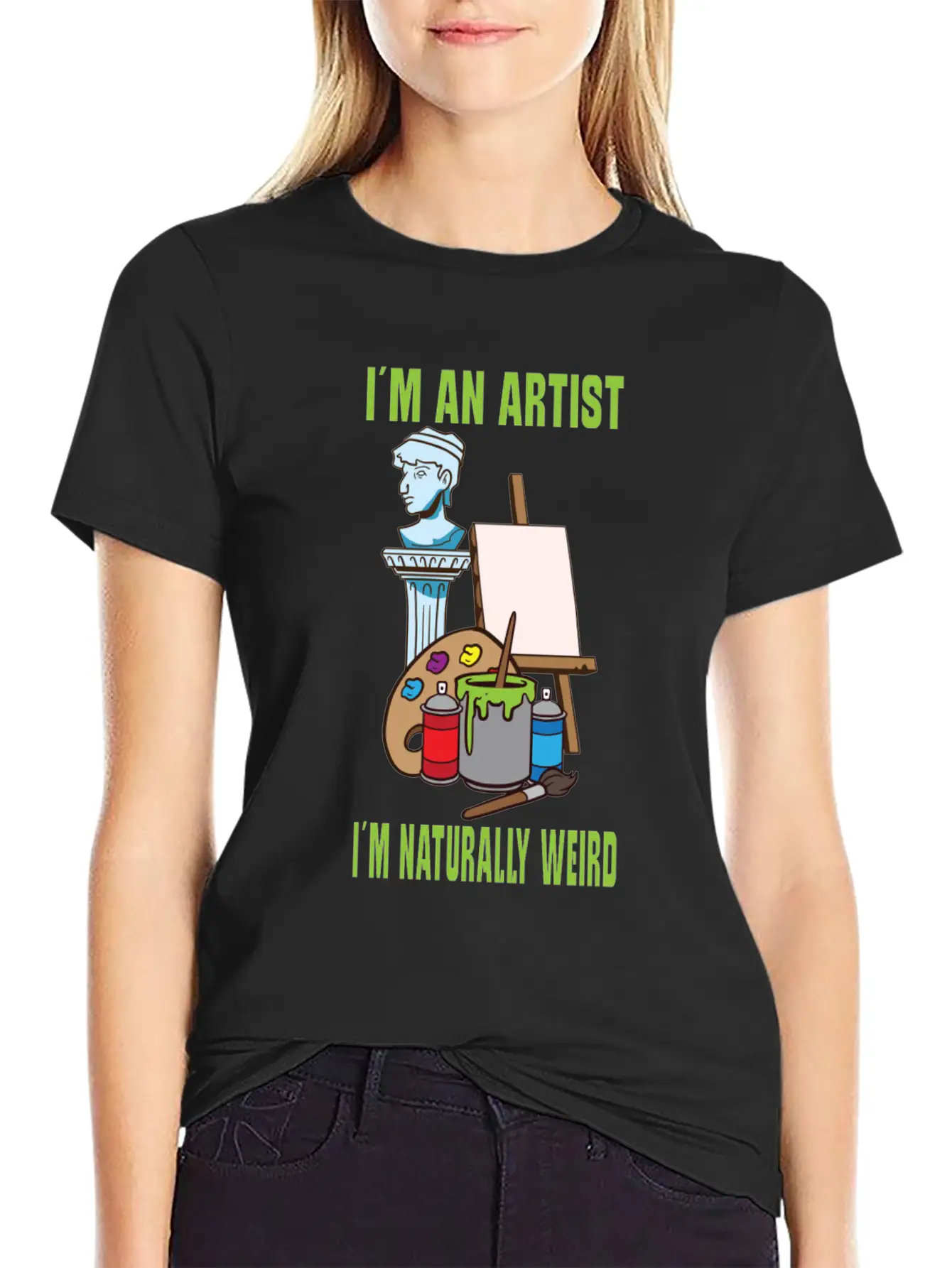 Artist Painting Painter Art Paint Art Teacher Lightweight Cotton T-Shirt – Daily Comfort Graphic Shirt