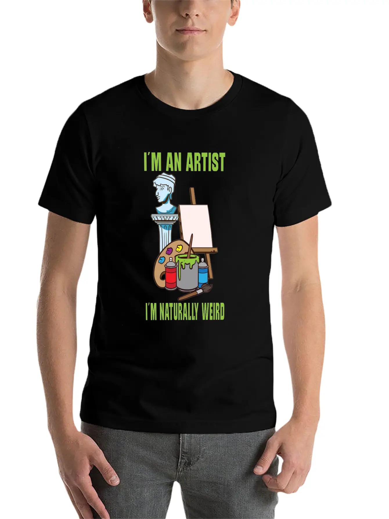 Artist Painting Painter Art Paint Art Teacher Lightweight Cotton T-Shirt – Daily Comfort Graphic Shirt