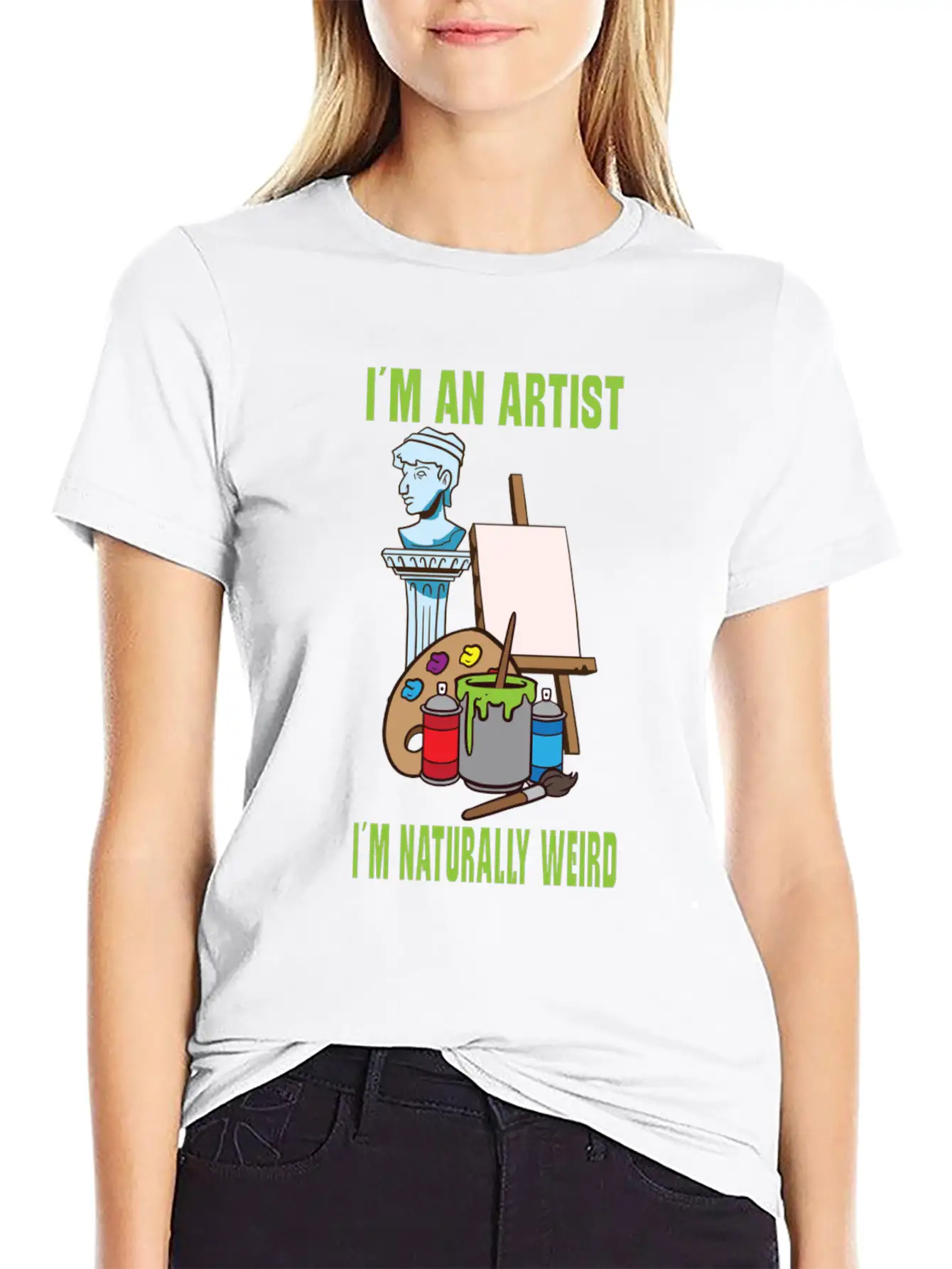 Artist Painting Painter Art Paint Art Teacher Lightweight Cotton T-Shirt – Daily Comfort Graphic Shirt