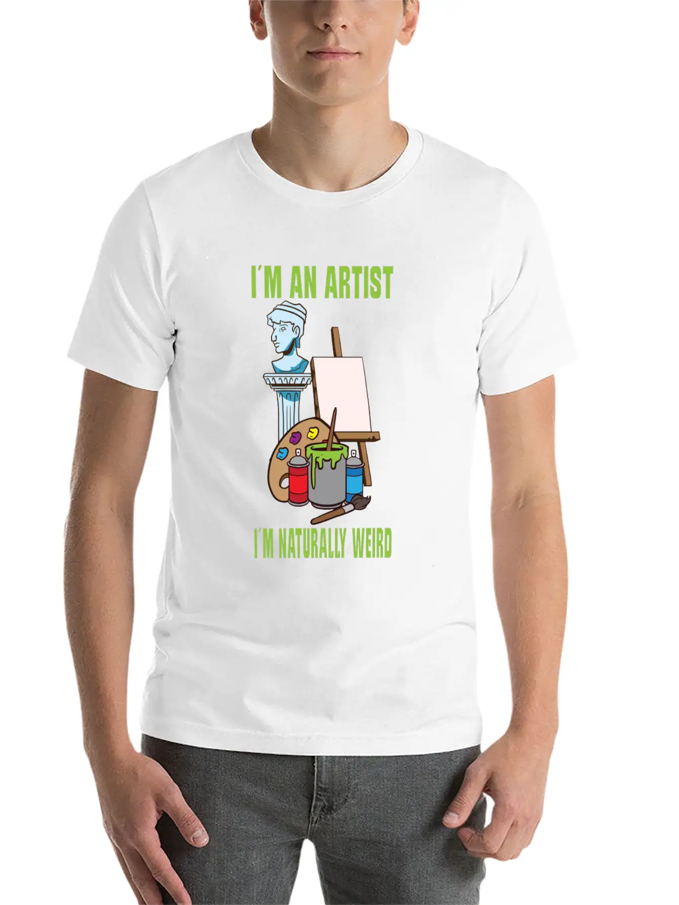 Artist Painting Painter Art Paint Art Teacher Lightweight Cotton T-Shirt – Daily Comfort Graphic Shirt
