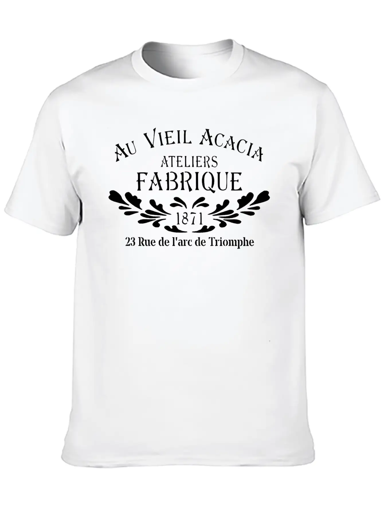 Au Vieil Lightweight Cotton T-Shirt – Daily Comfort Graphic Shirt