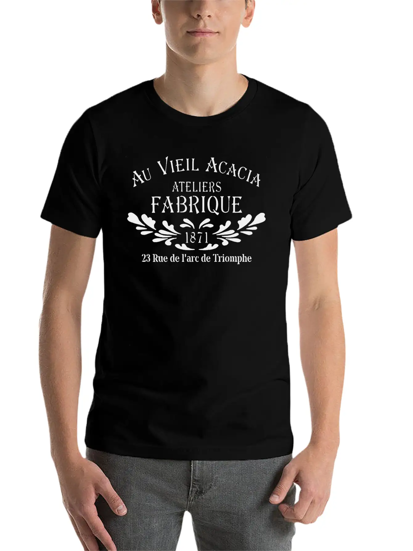 Au Vieil Lightweight Cotton T-Shirt – Daily Comfort Graphic Shirt