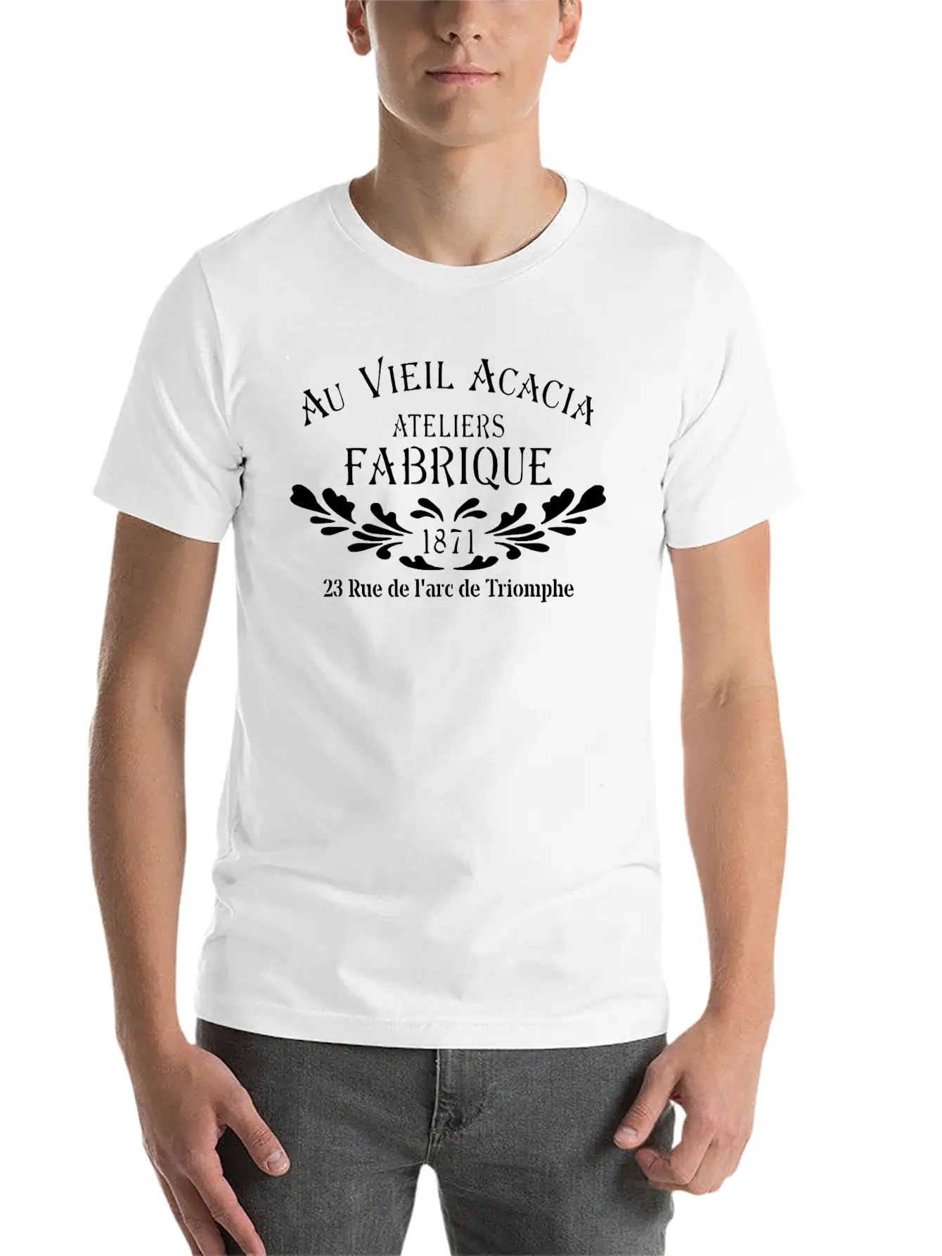Au Vieil Lightweight Cotton T-Shirt – Daily Comfort Graphic Shirt