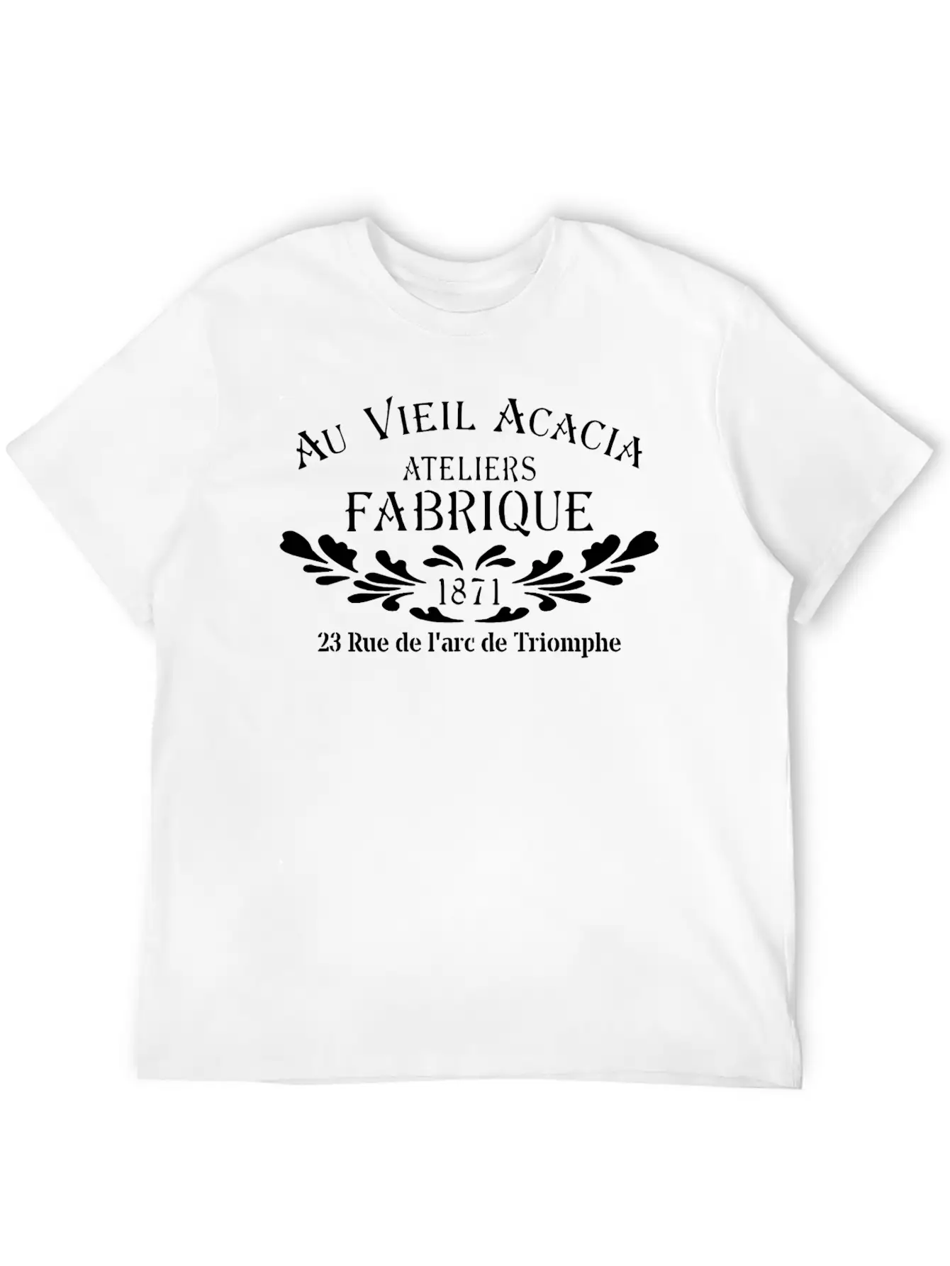Au Vieil Lightweight Cotton T-Shirt – Daily Comfort Graphic Shirt
